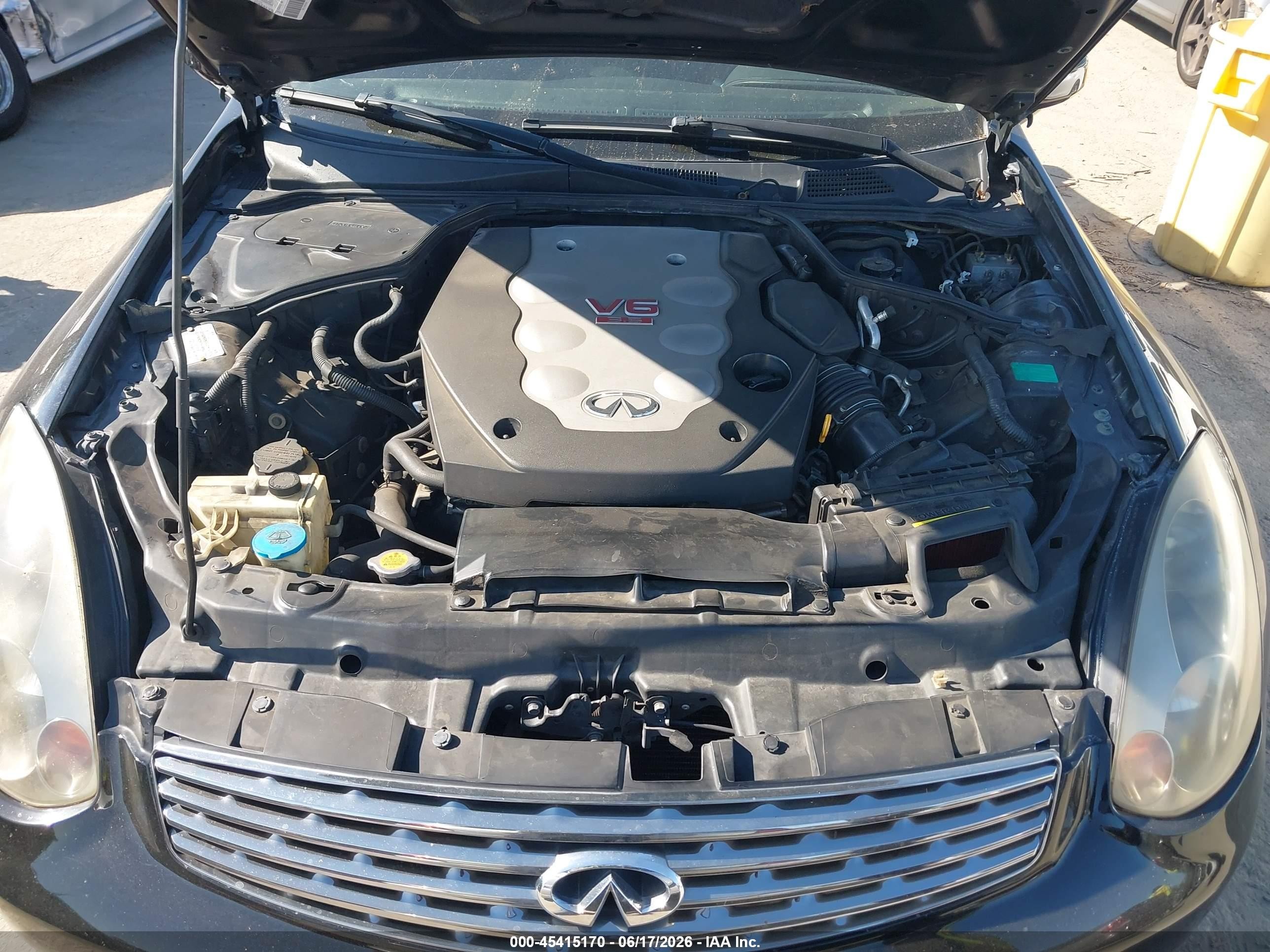 2005 Infiniti G35   Black vin: JNKCV54E55M420739