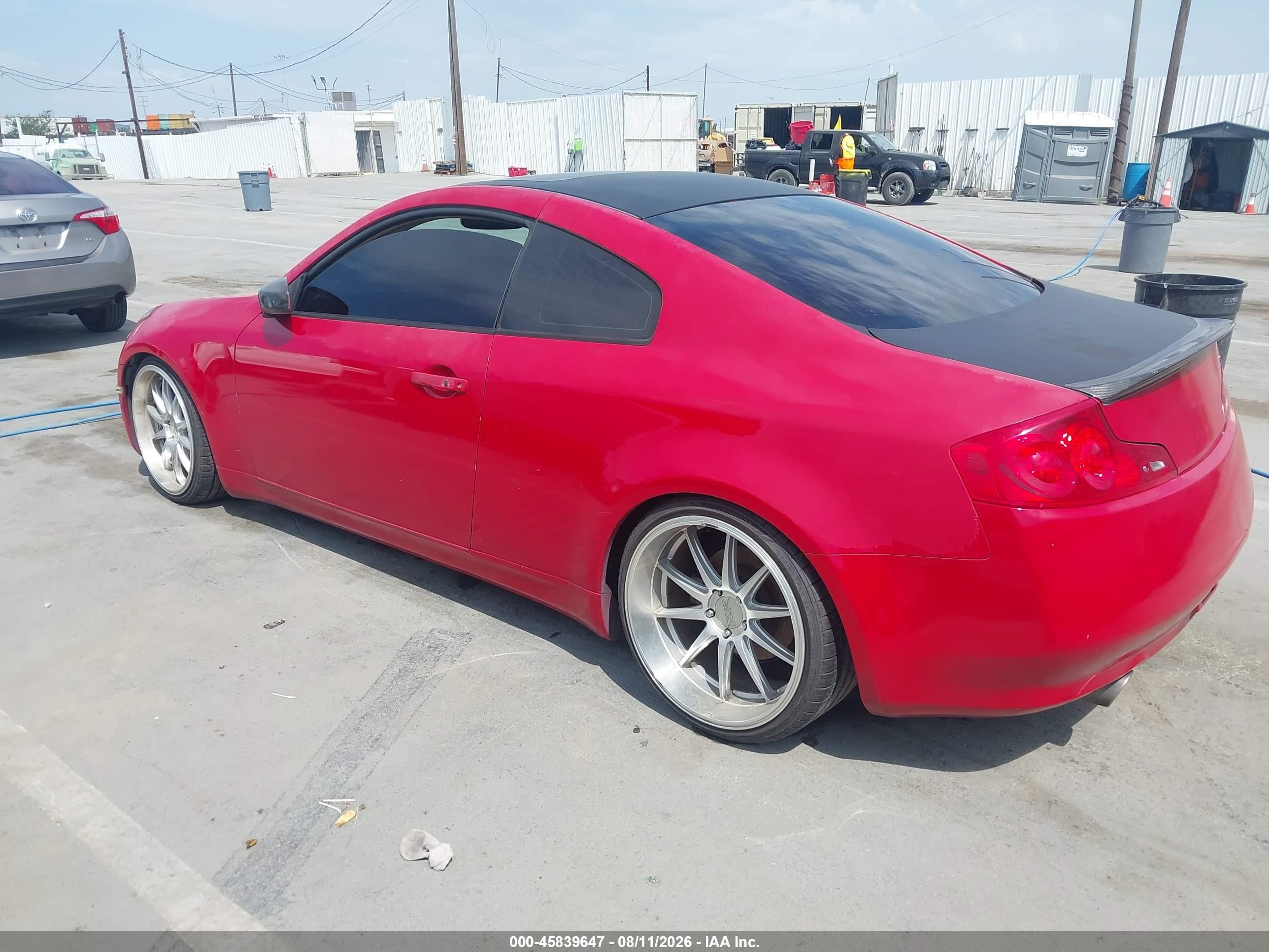 2006 Infiniti G35 Red vin: JNKCV54E56M712067
