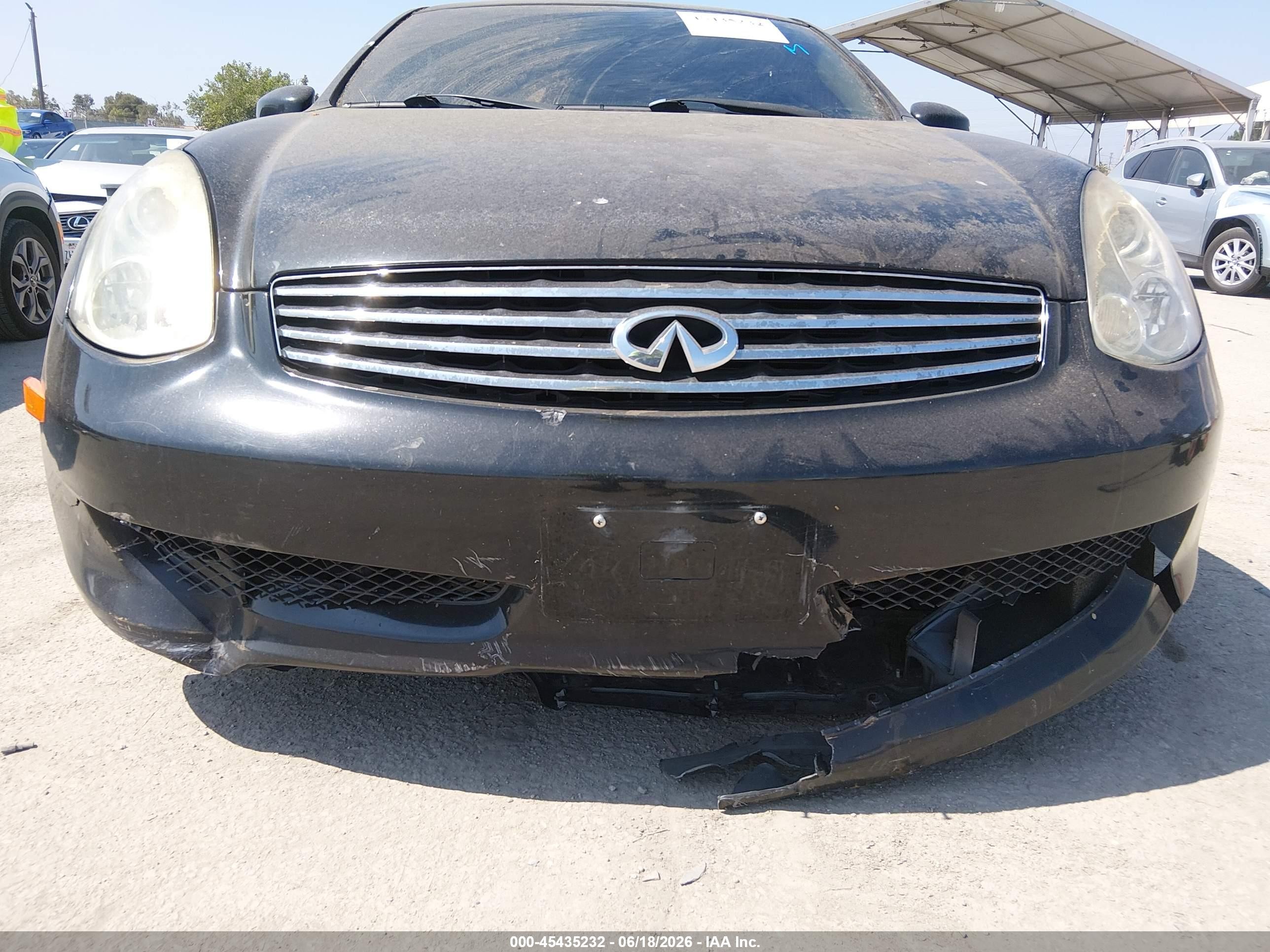 2006 Infiniti G35   Black vin: JNKCV54E56M712411