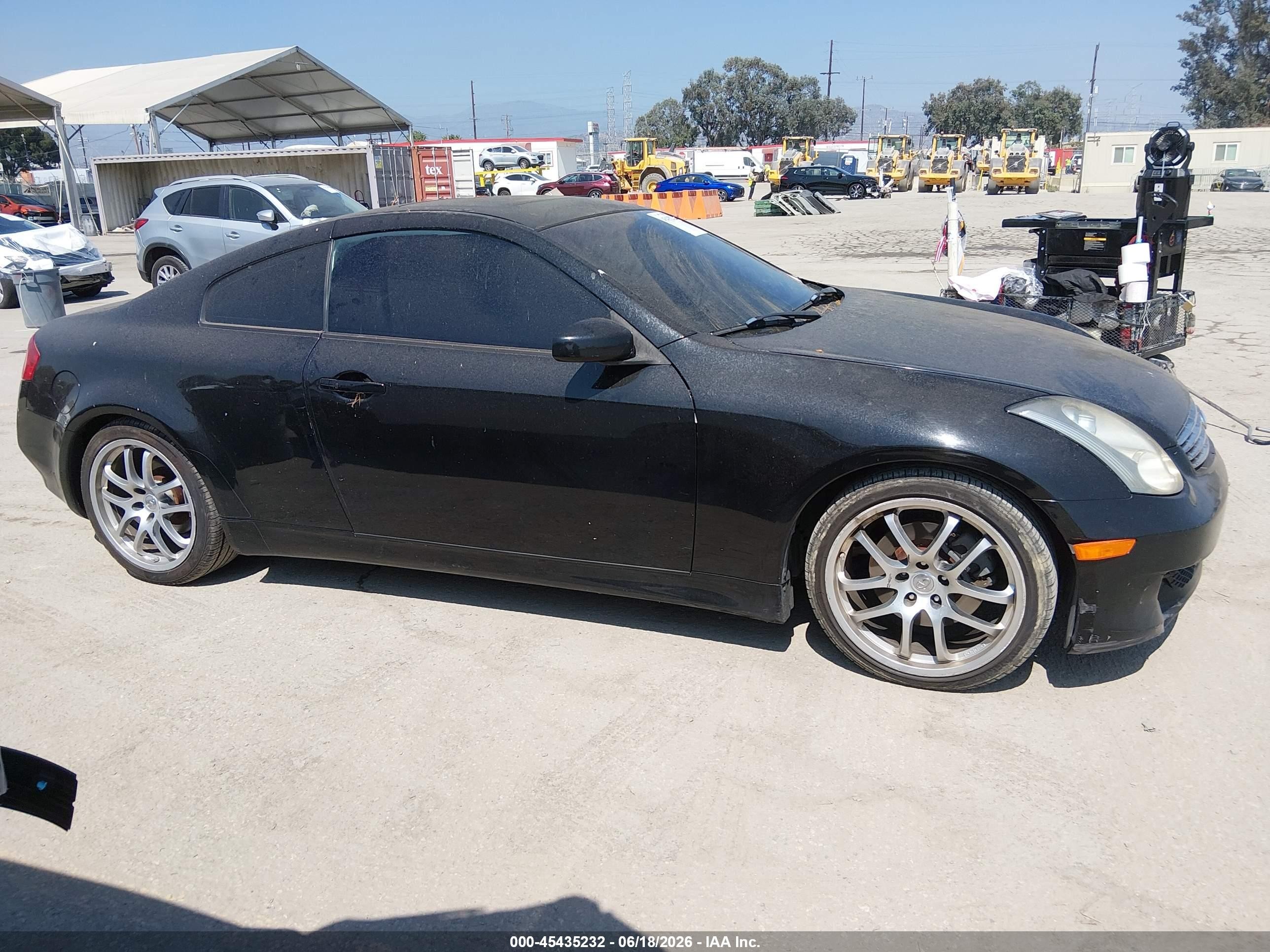 2006 Infiniti G35   Black vin: JNKCV54E56M712411