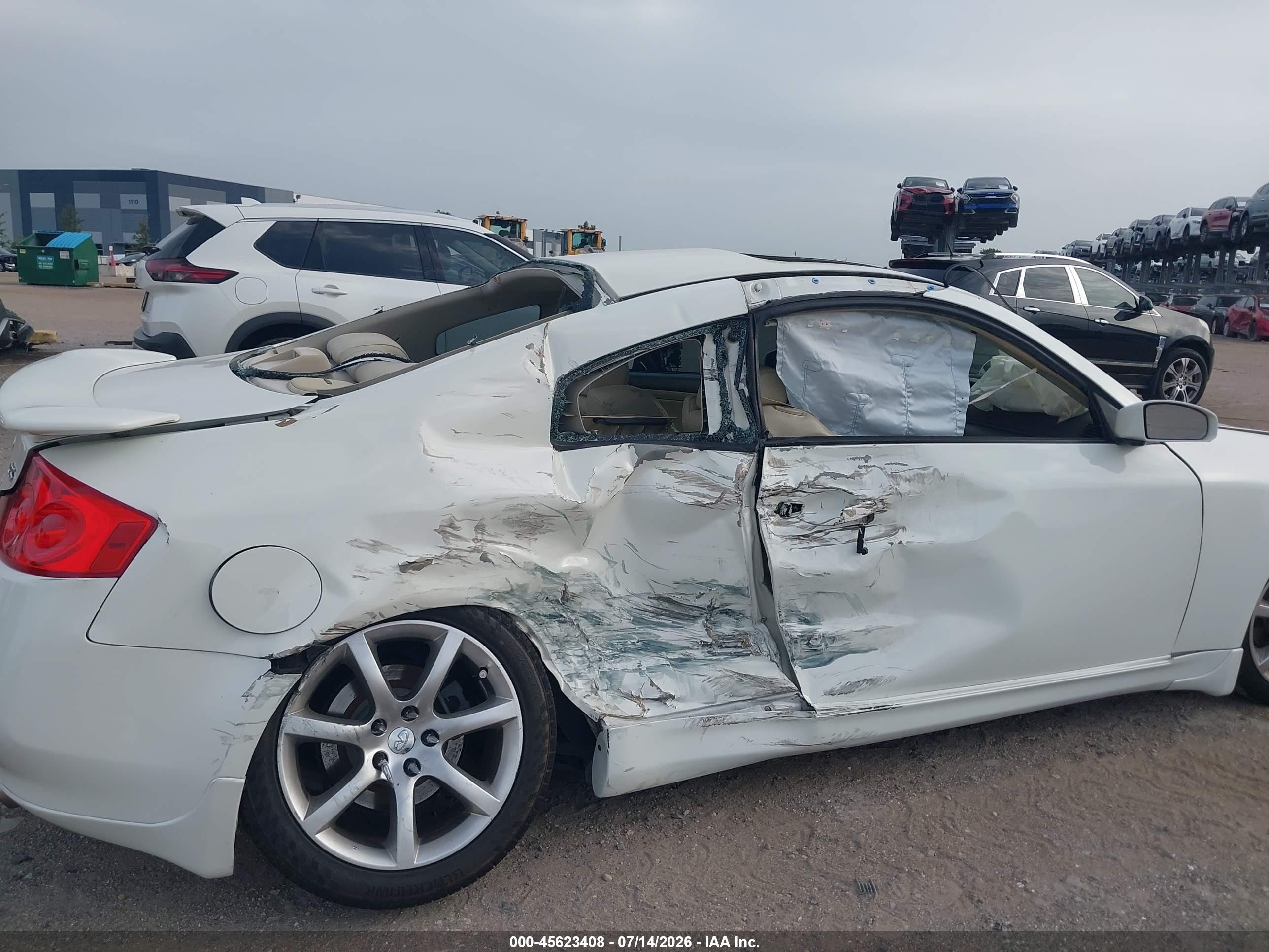 2006 Infiniti G35   White vin: JNKCV54E56M718368
