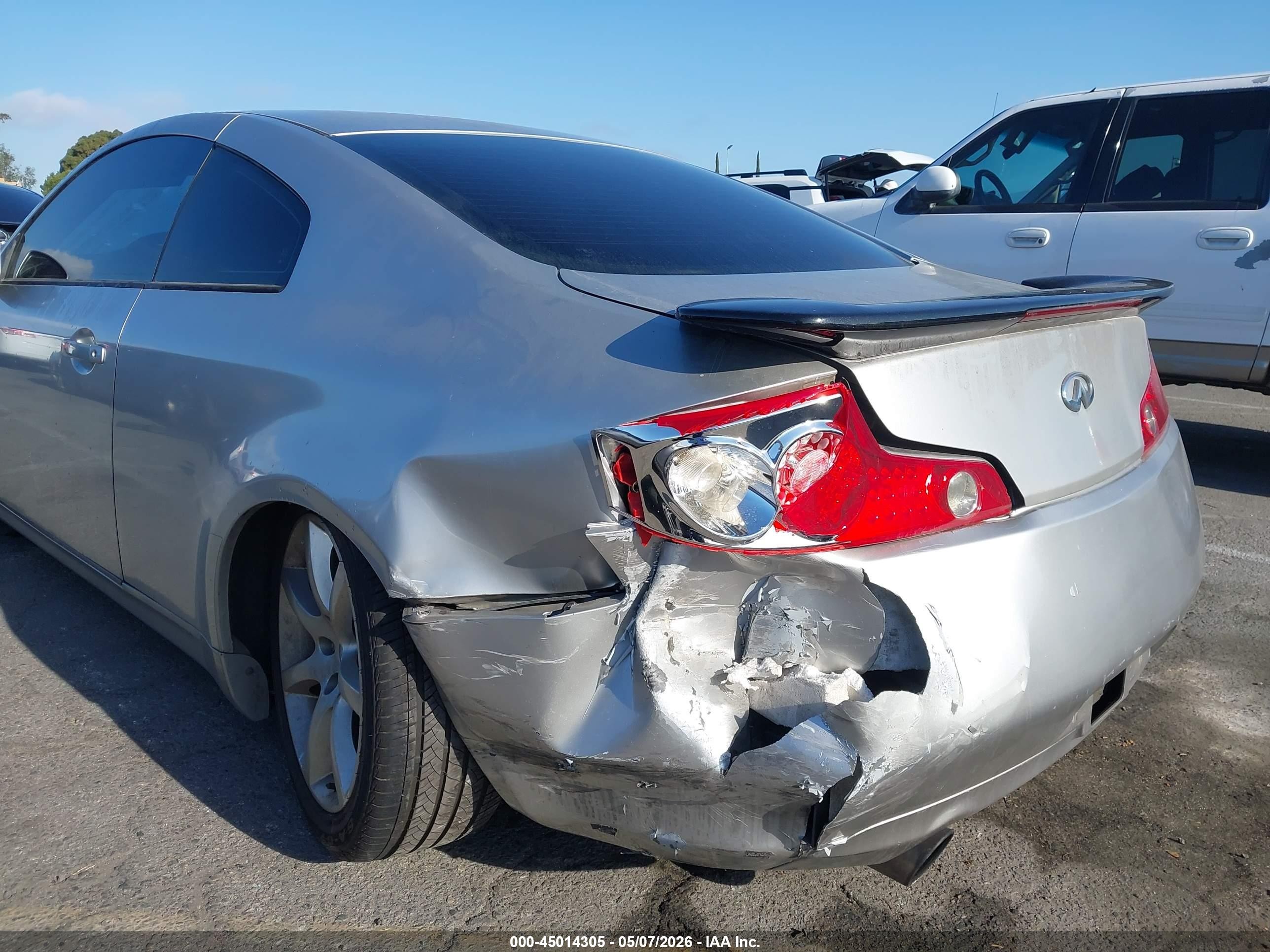 2003 Infiniti G35 Base W/6 Speed Manual Silver vin: JNKCV54E63M208865