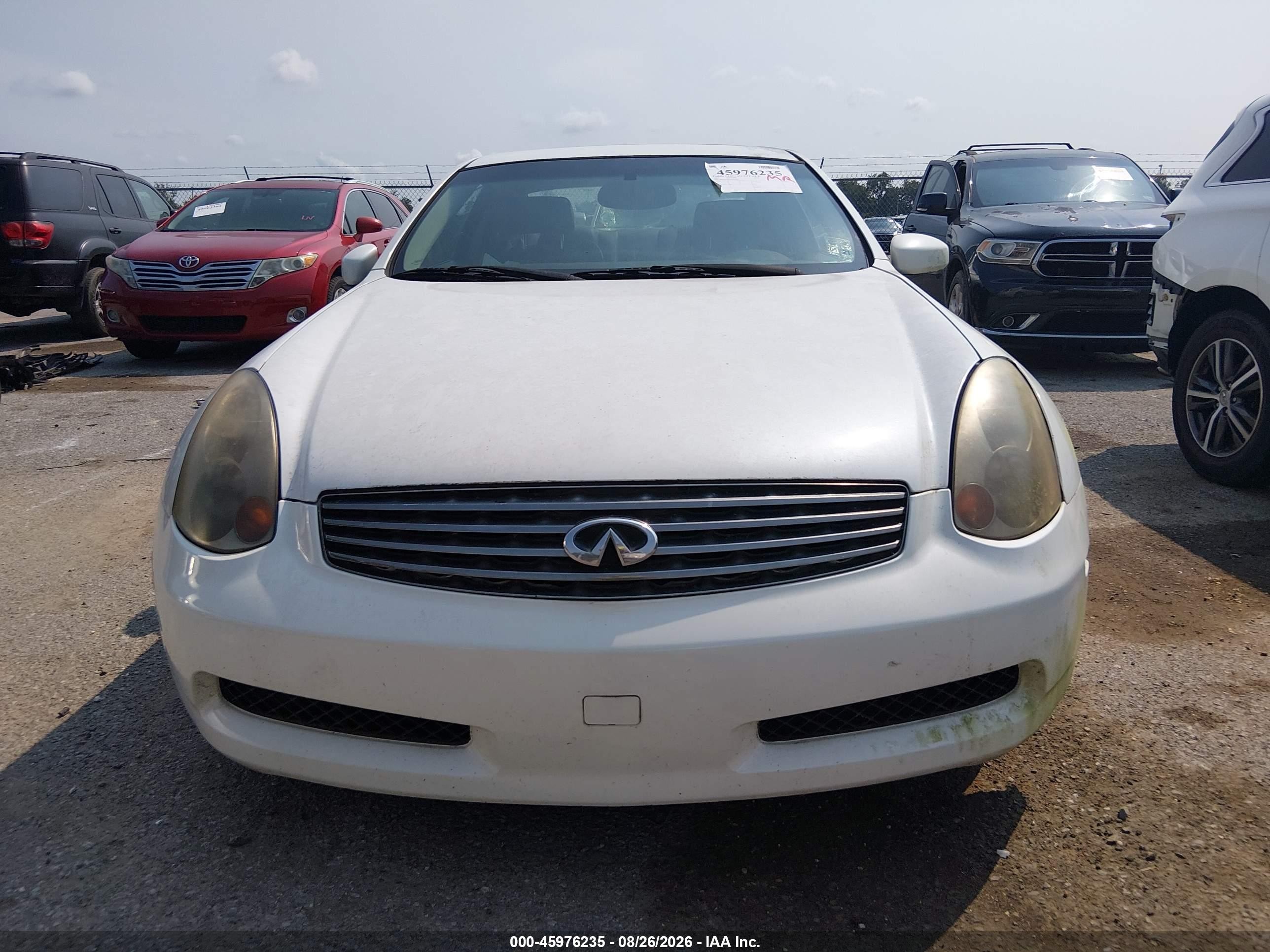 2003 Infiniti G35 Base W/leather Белый vin: JNKCV54E63M224936
