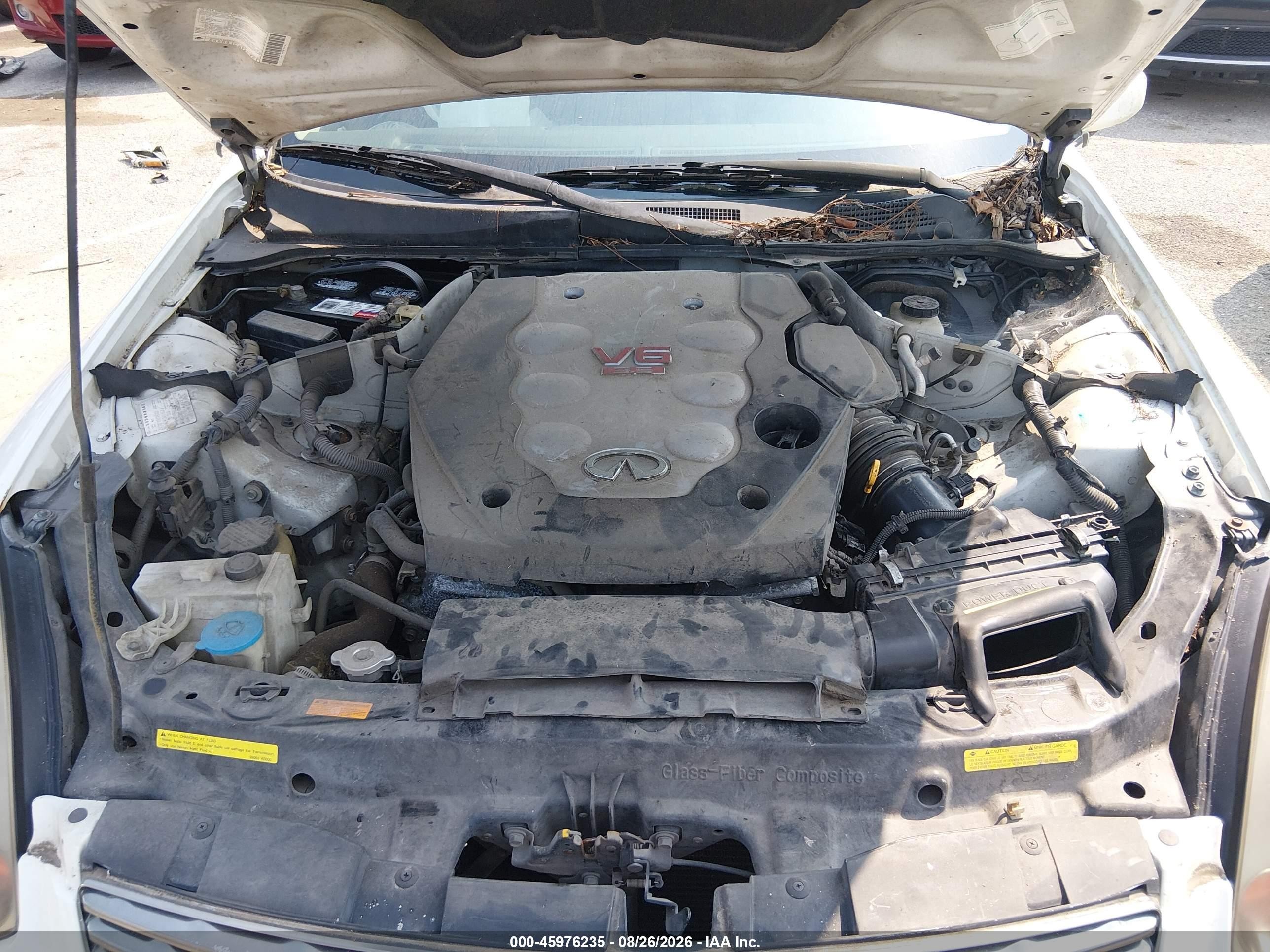 2003 Infiniti G35 Base W/leather Белый vin: JNKCV54E63M224936