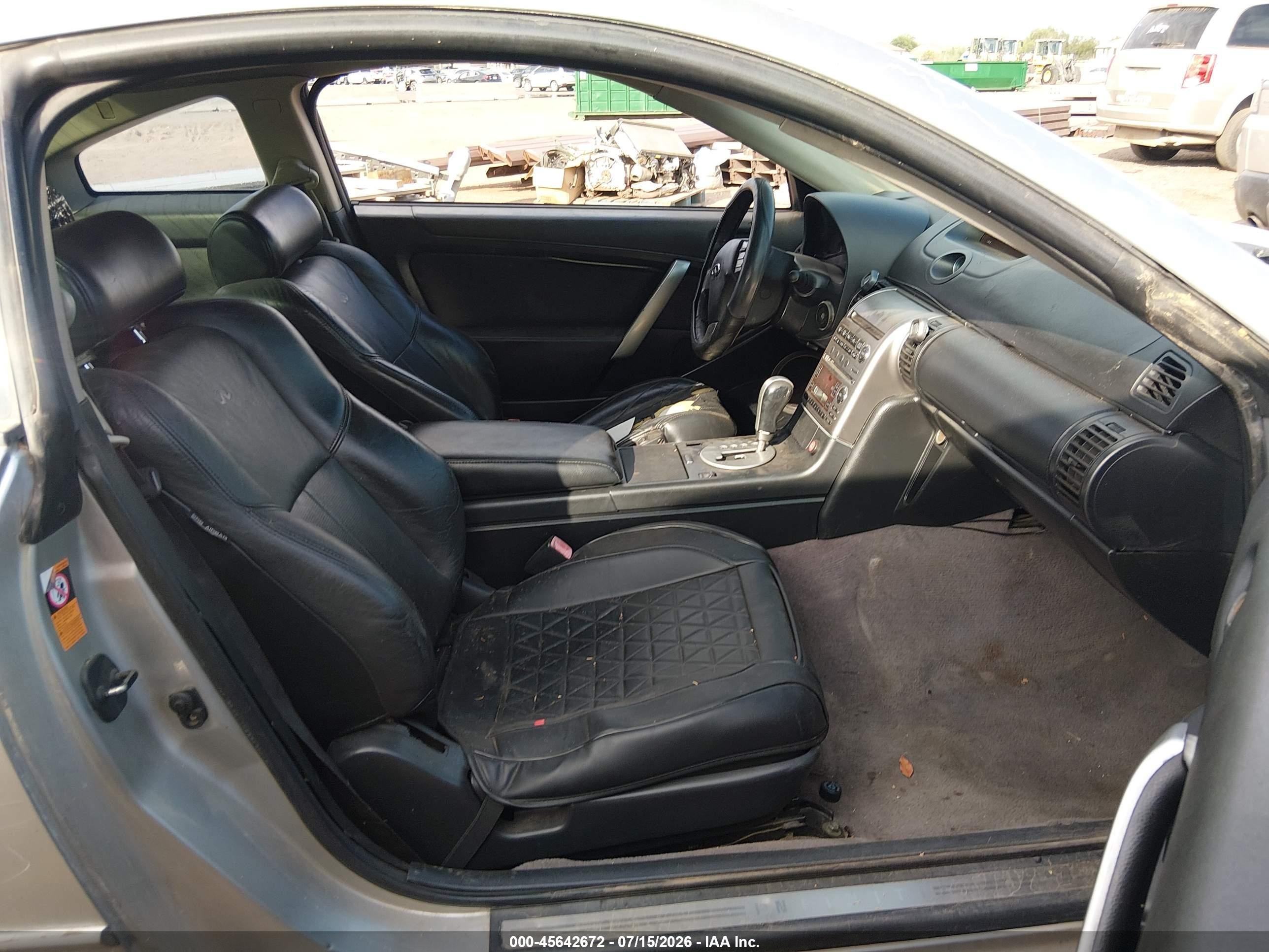 2003 Infiniti G35 Base W/leather Серебряный vin: JNKCV54E63M225293