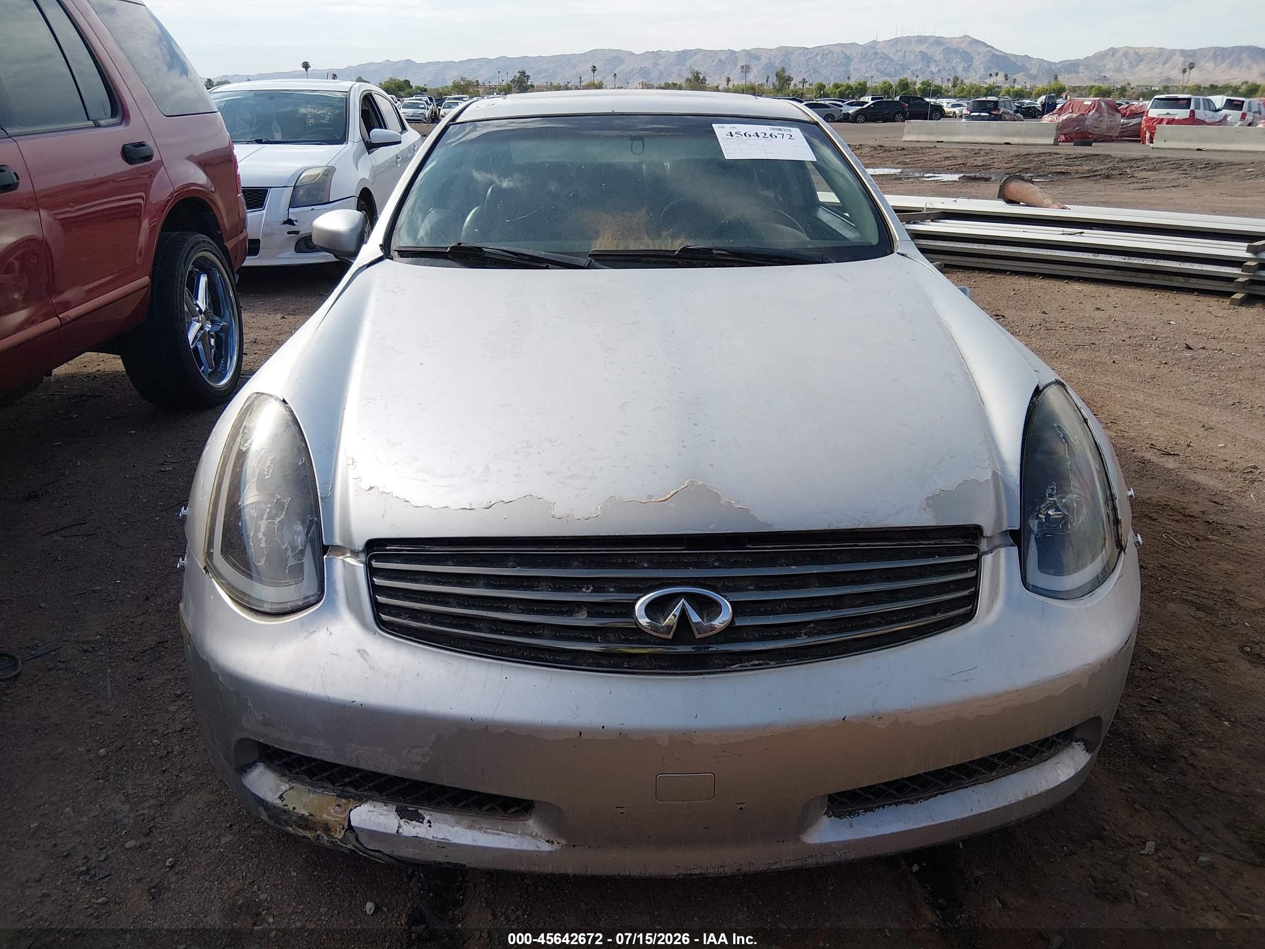 2003 Infiniti G35 Base W/leather Серебряный vin: JNKCV54E63M225293