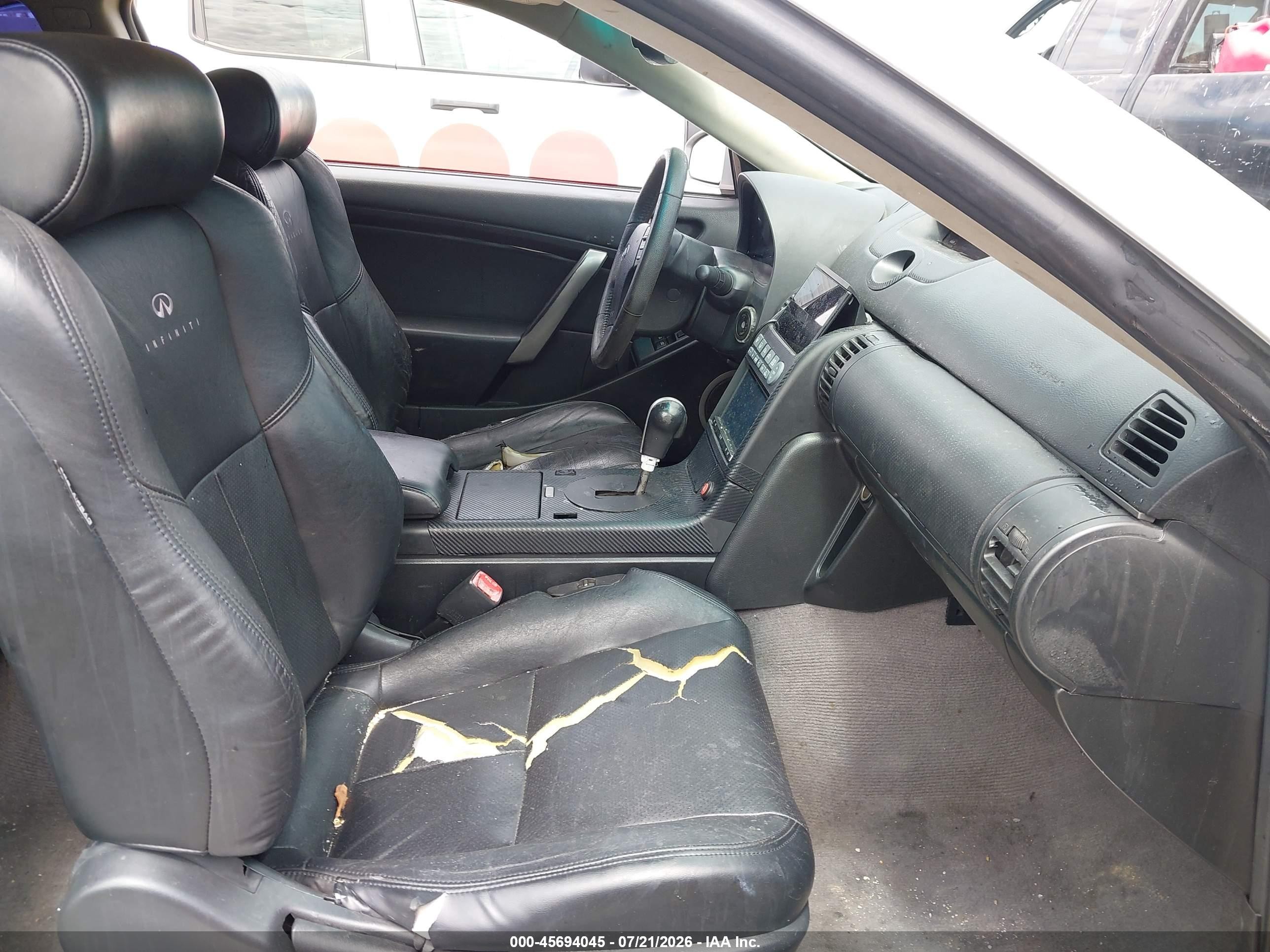 2003 Infiniti G35 Base W/leather Silver vin: JNKCV54E63M225925