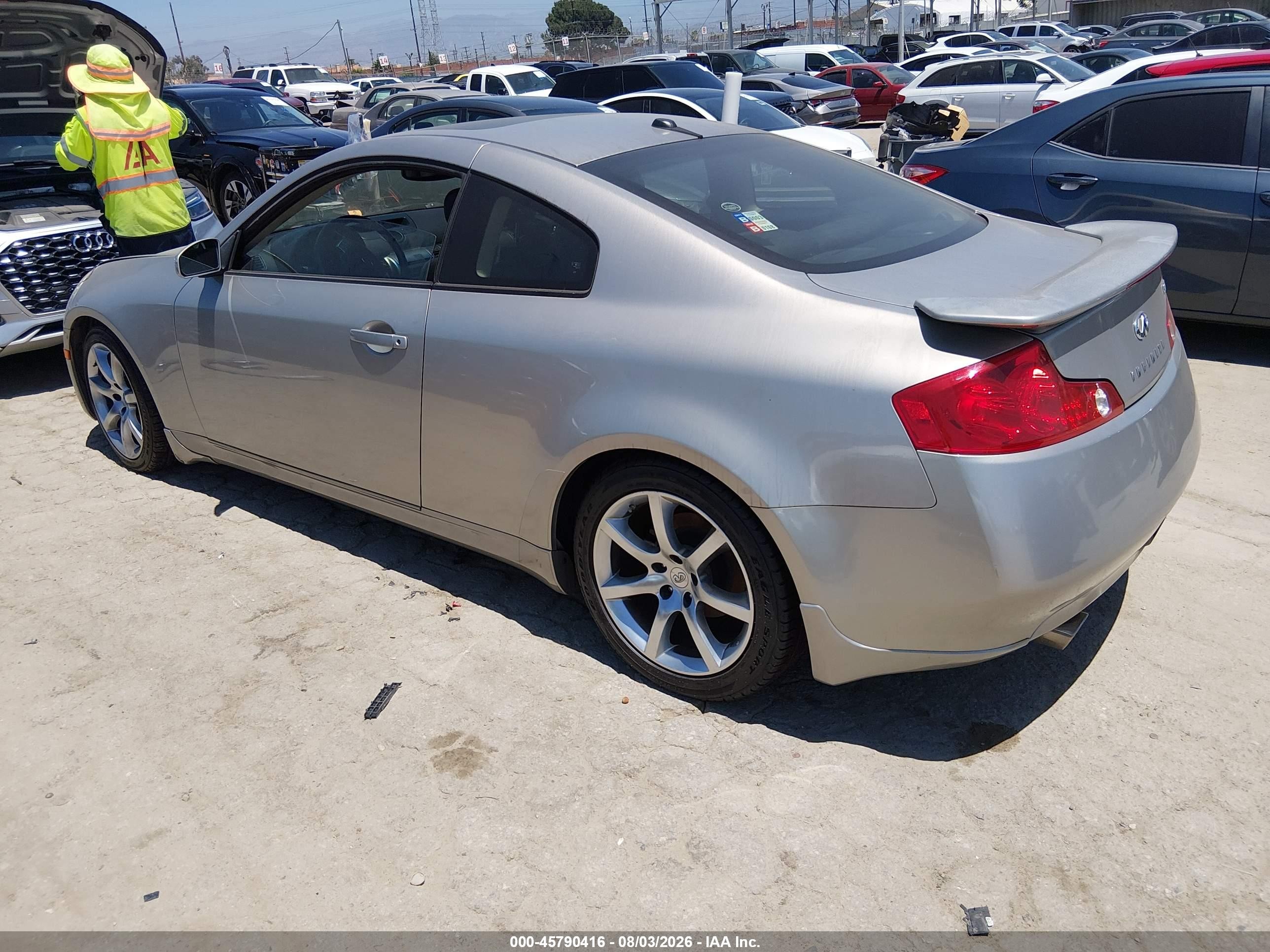 2004 Infiniti G35   Silver vin: JNKCV54E64M819786