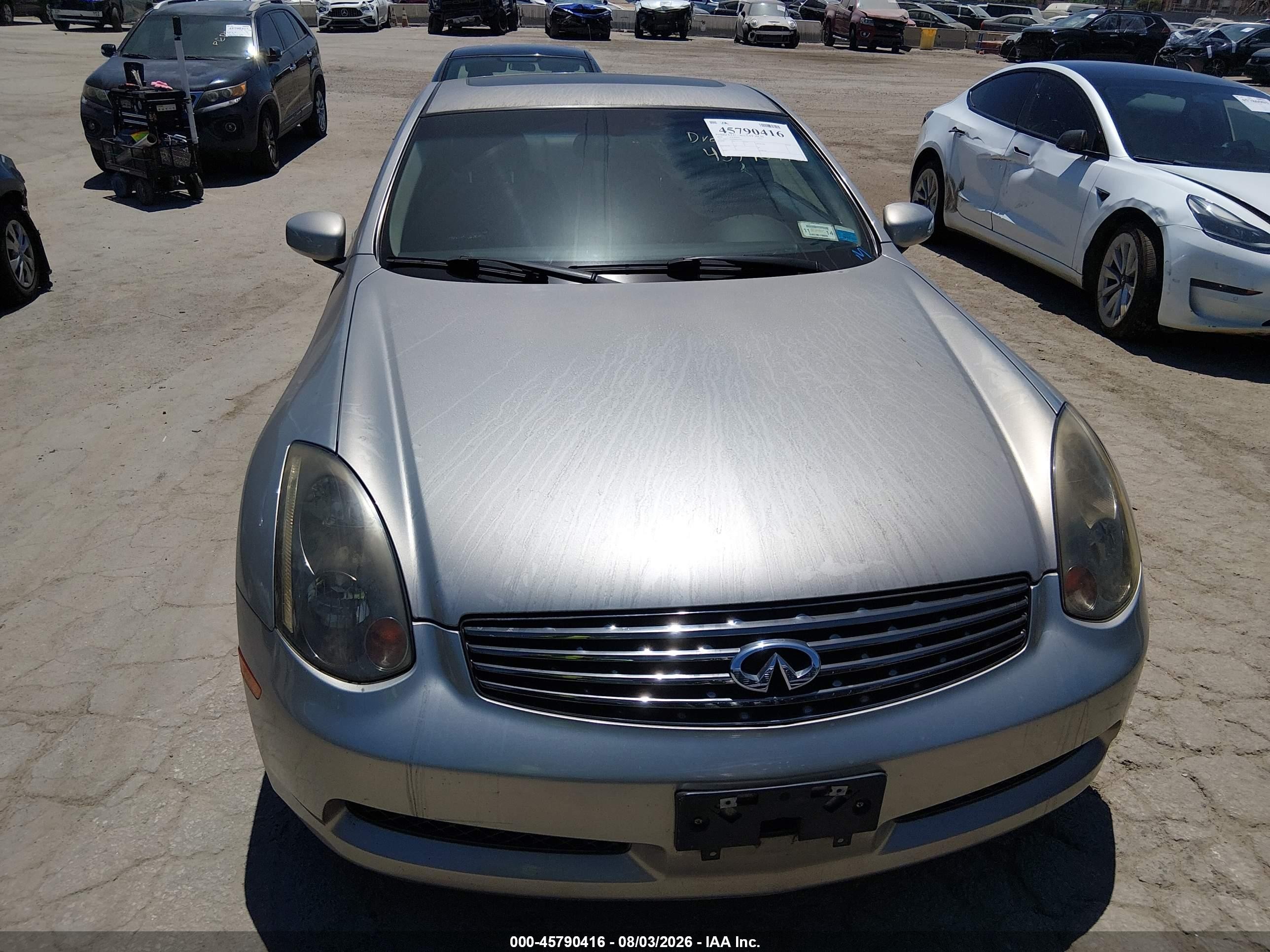 2004 Infiniti G35   Silver vin: JNKCV54E64M819786