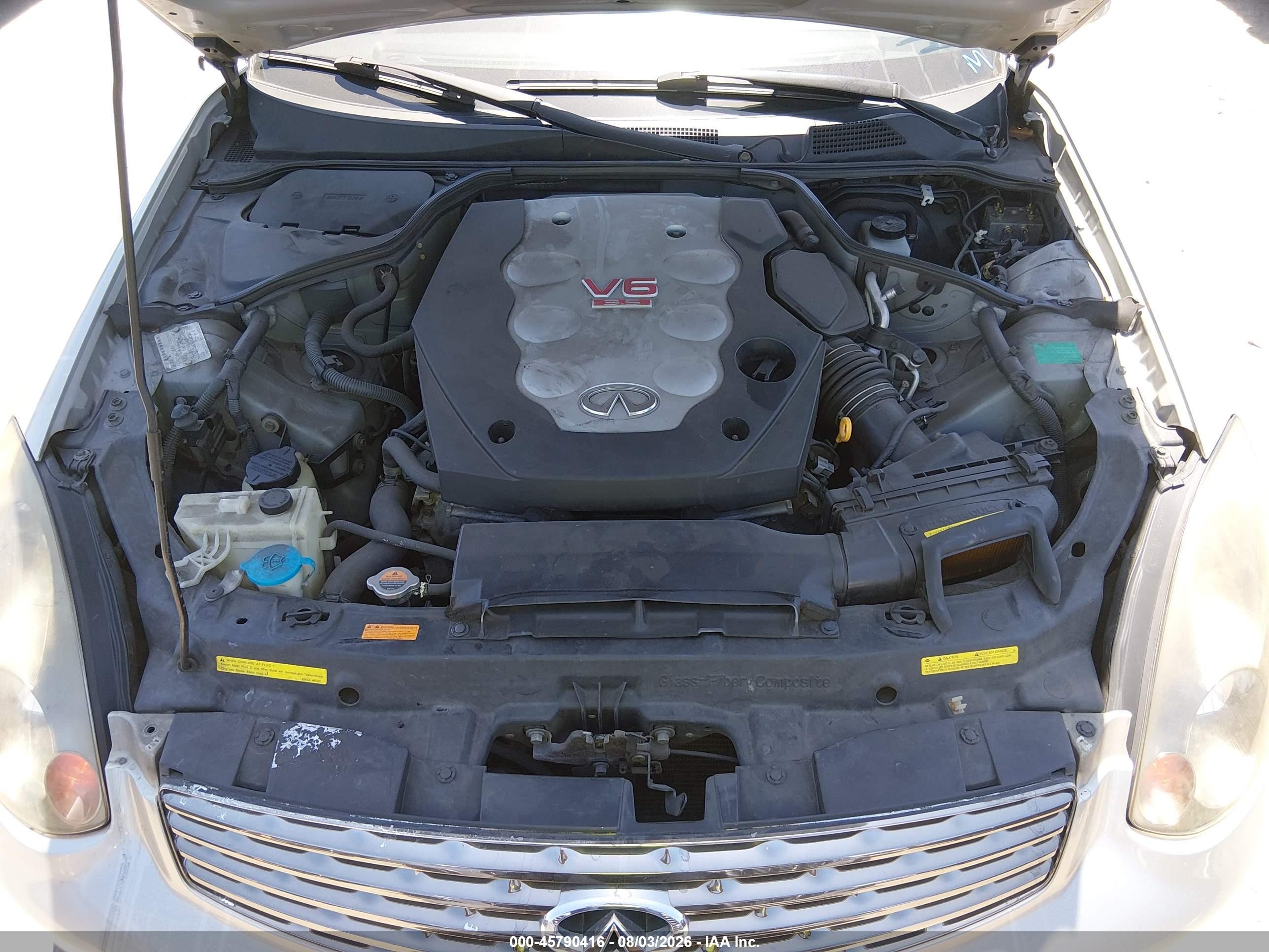 2004 Infiniti G35   Silver vin: JNKCV54E64M819786