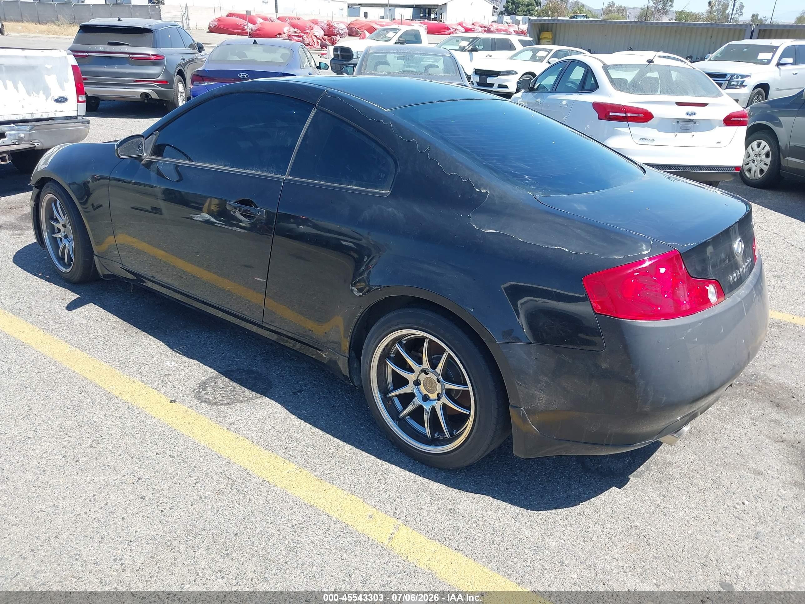 2005 Infiniti G35   Black vin: JNKCV54E65M422192