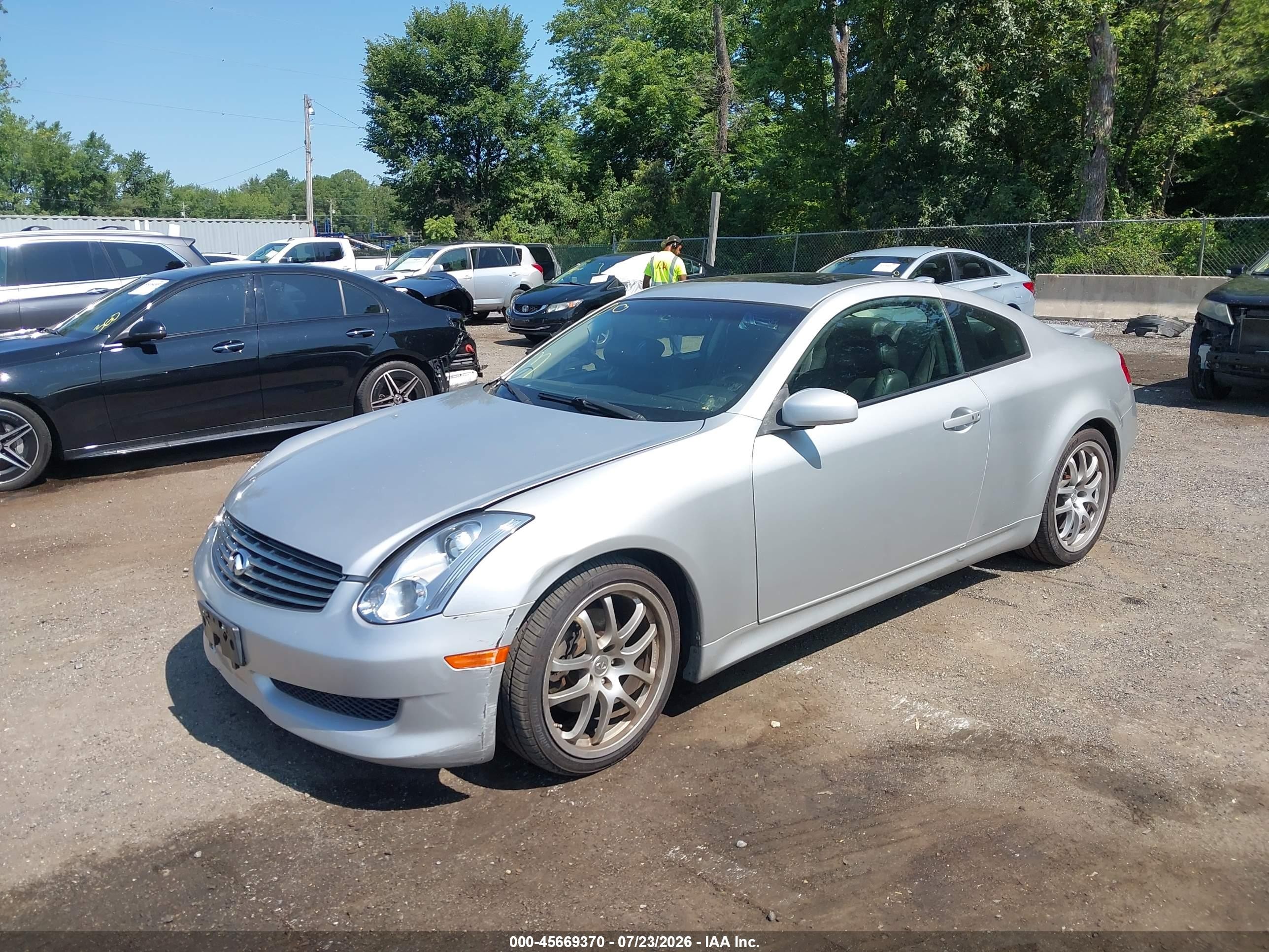 2006 Infiniti G35   Silver vin: JNKCV54E66M711171