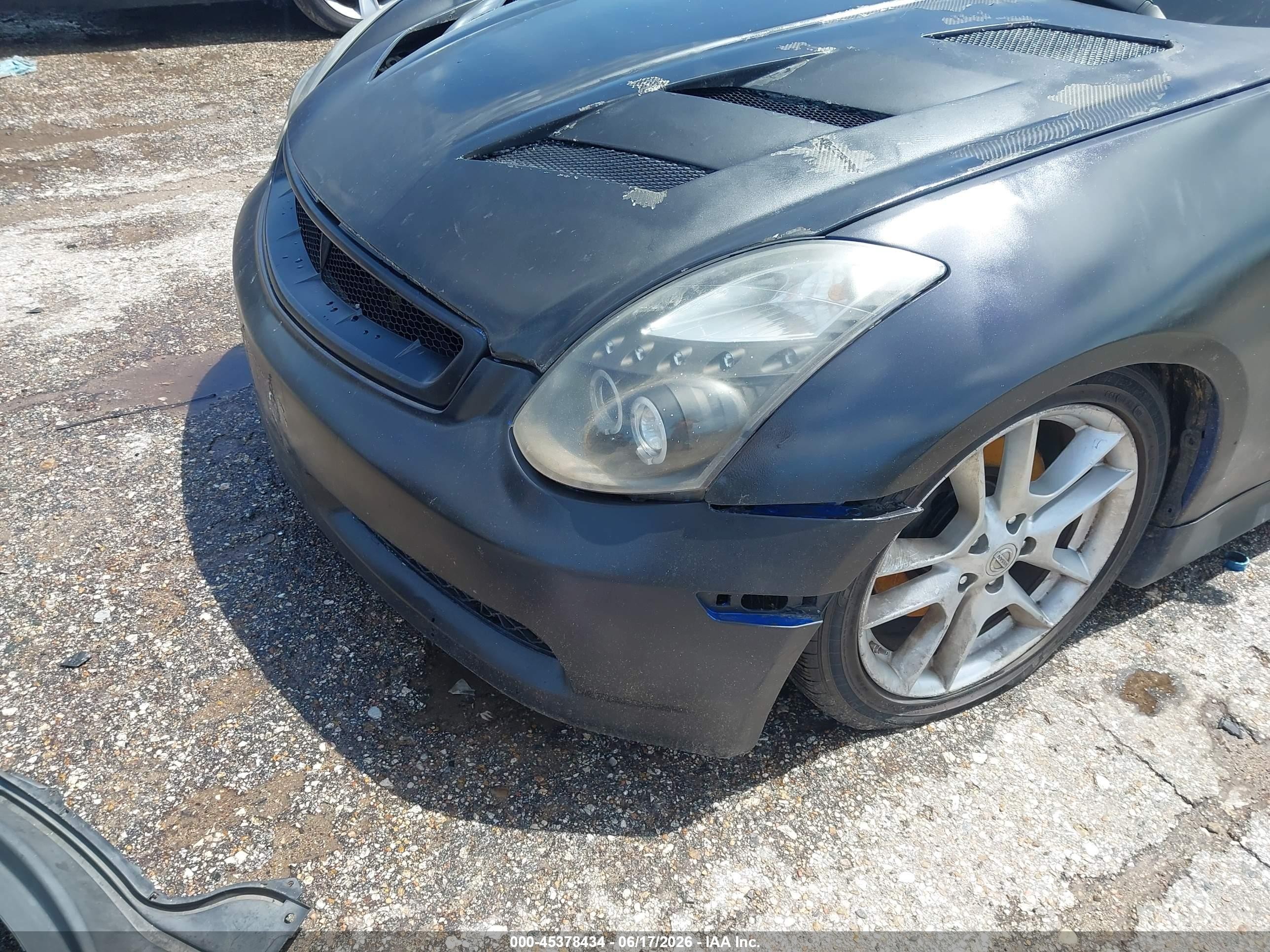 2006 Infiniti G35   Blue vin: JNKCV54E66M711686