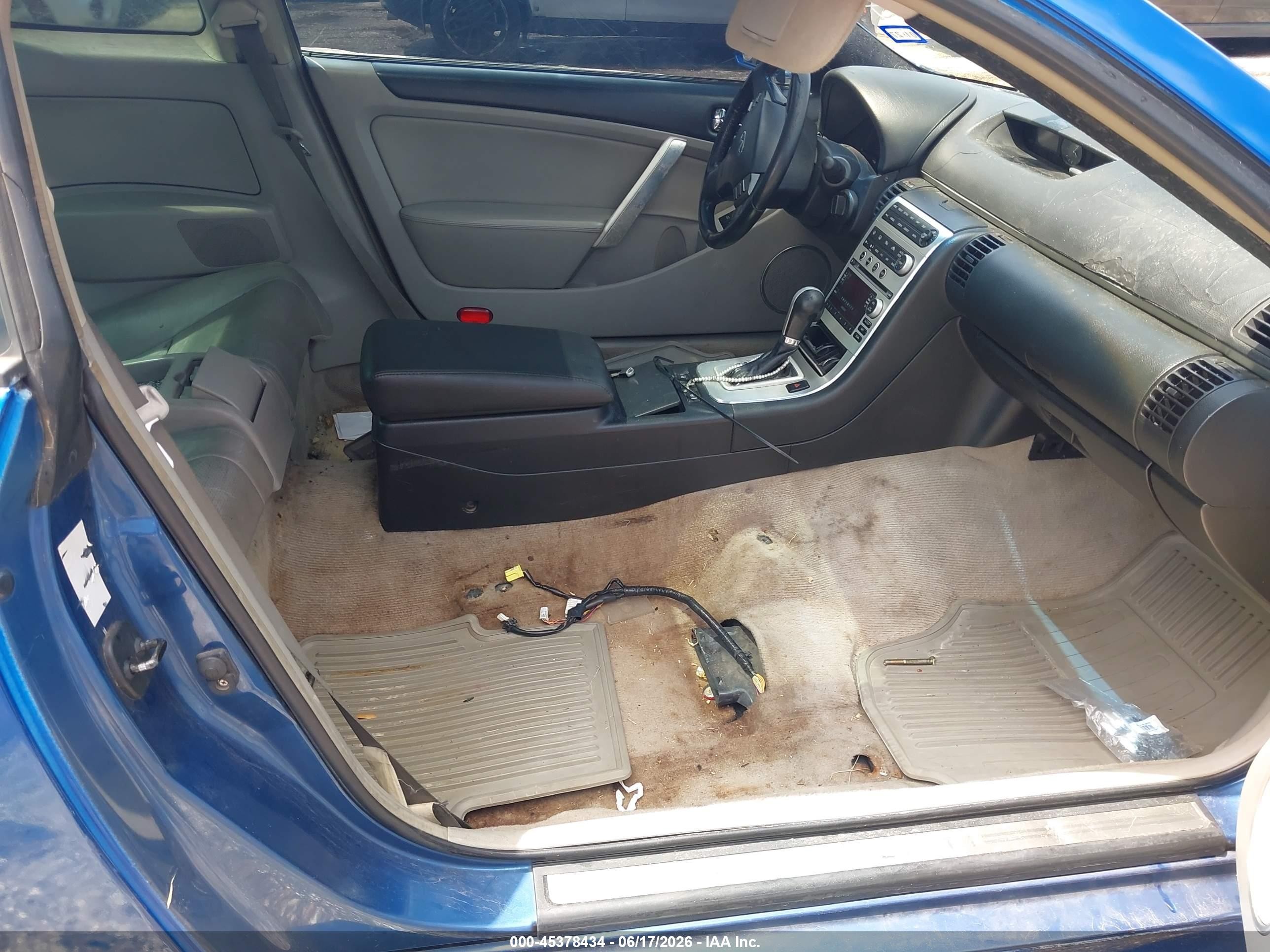 2006 Infiniti G35   Blue vin: JNKCV54E66M711686