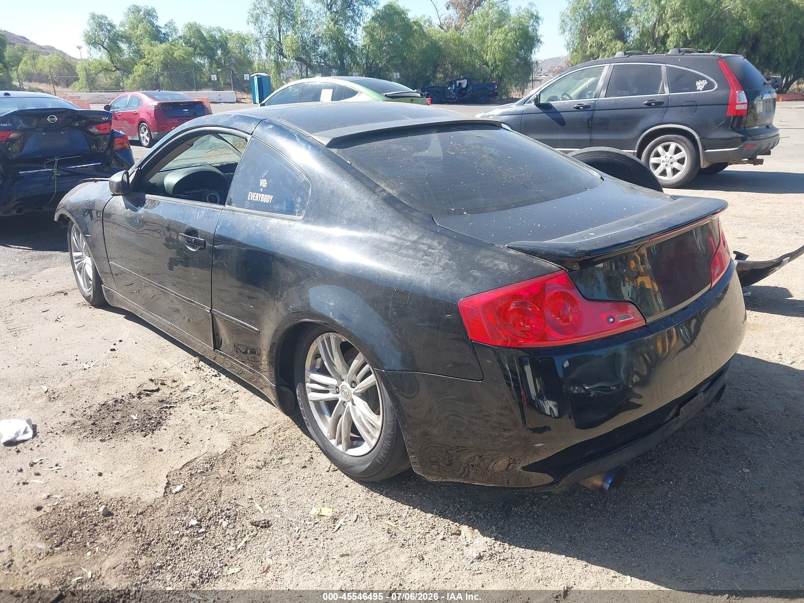 2006 Infiniti G35   Black vin: JNKCV54E66M714443