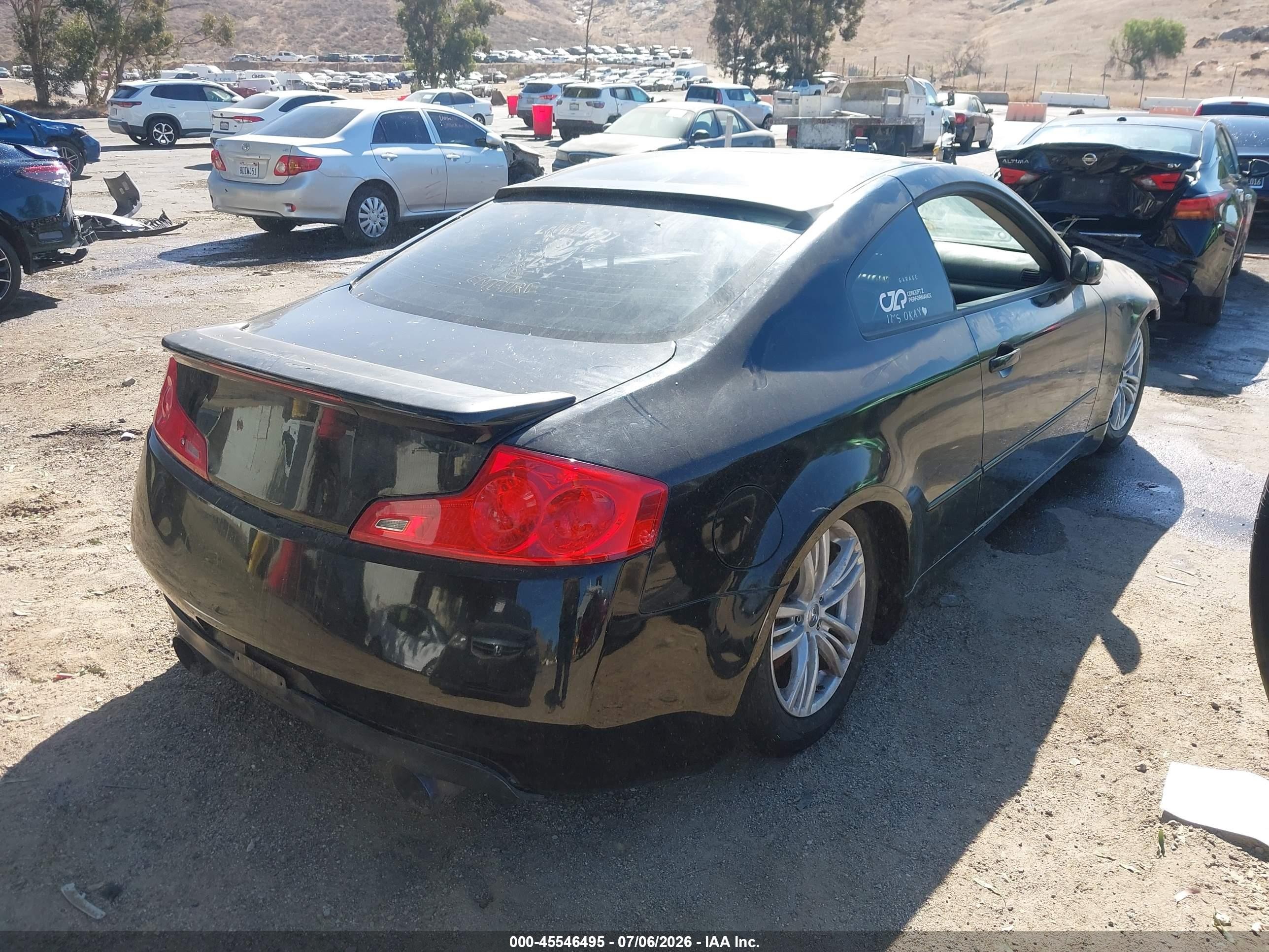 2006 Infiniti G35   Black vin: JNKCV54E66M714443
