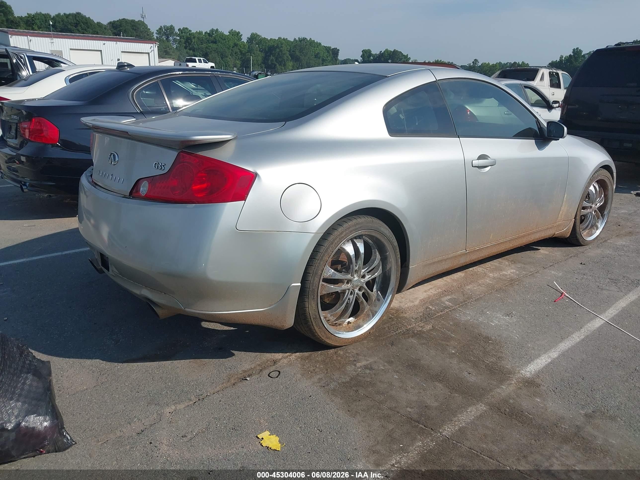 2003 Infiniti G35 Base W/leather Silver vin: JNKCV54E73M201357