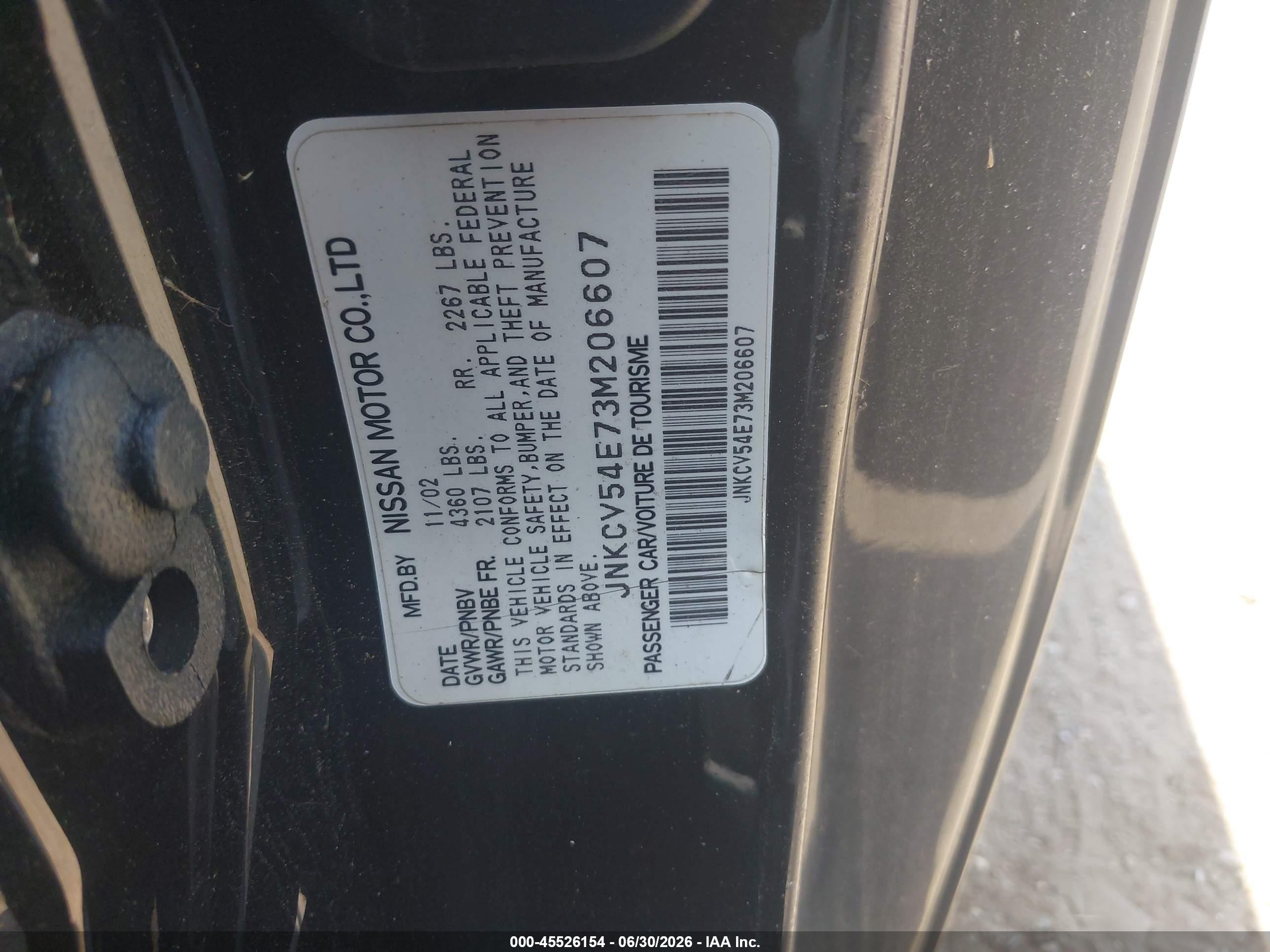 2003 Infiniti G35 Base W/leather Black vin: JNKCV54E73M206607