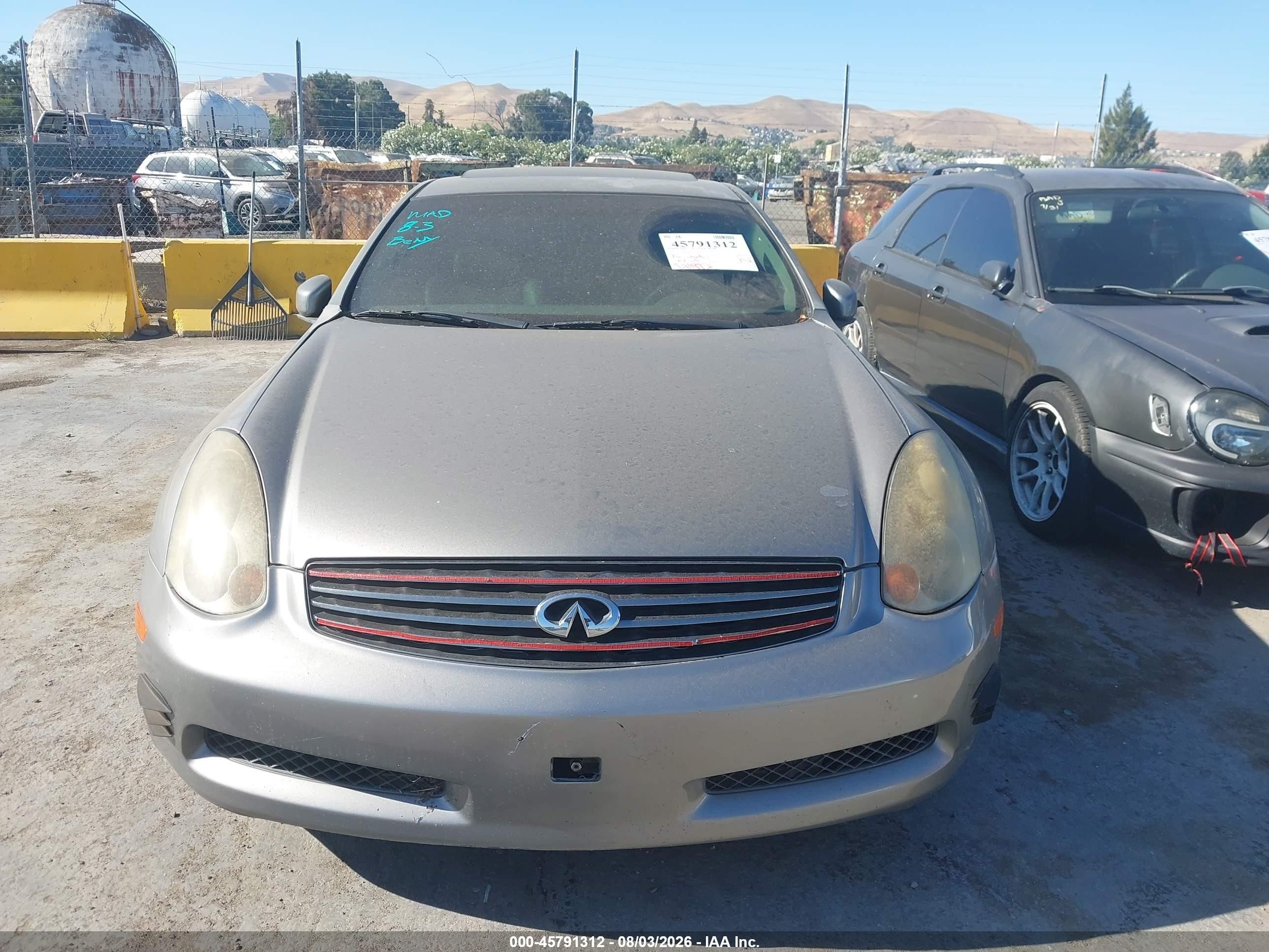 2004 Infiniti G35   Серый vin: JNKCV54E74M808764