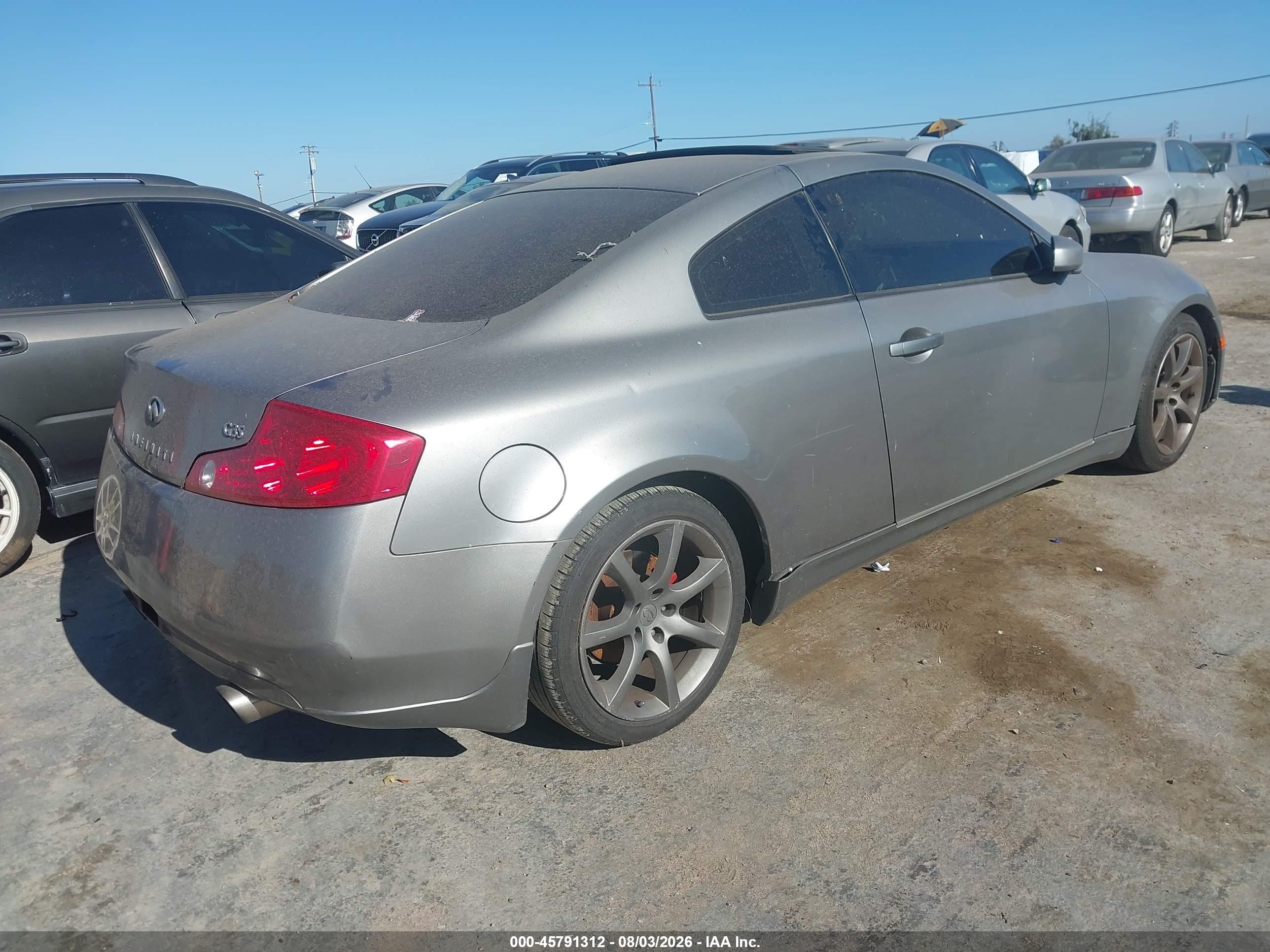 2004 Infiniti G35   Серый vin: JNKCV54E74M808764