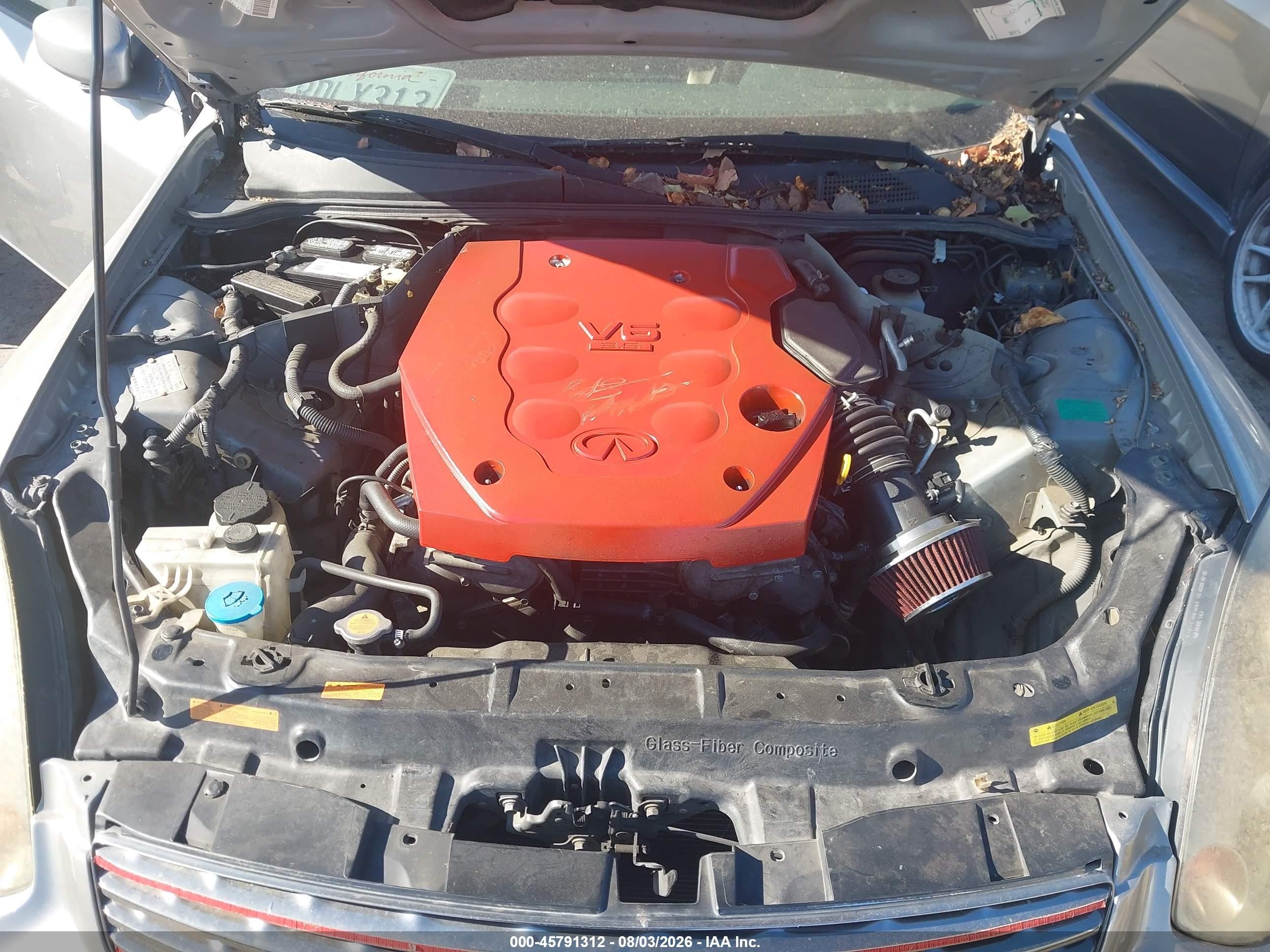 2004 Infiniti G35   Серый vin: JNKCV54E74M808764