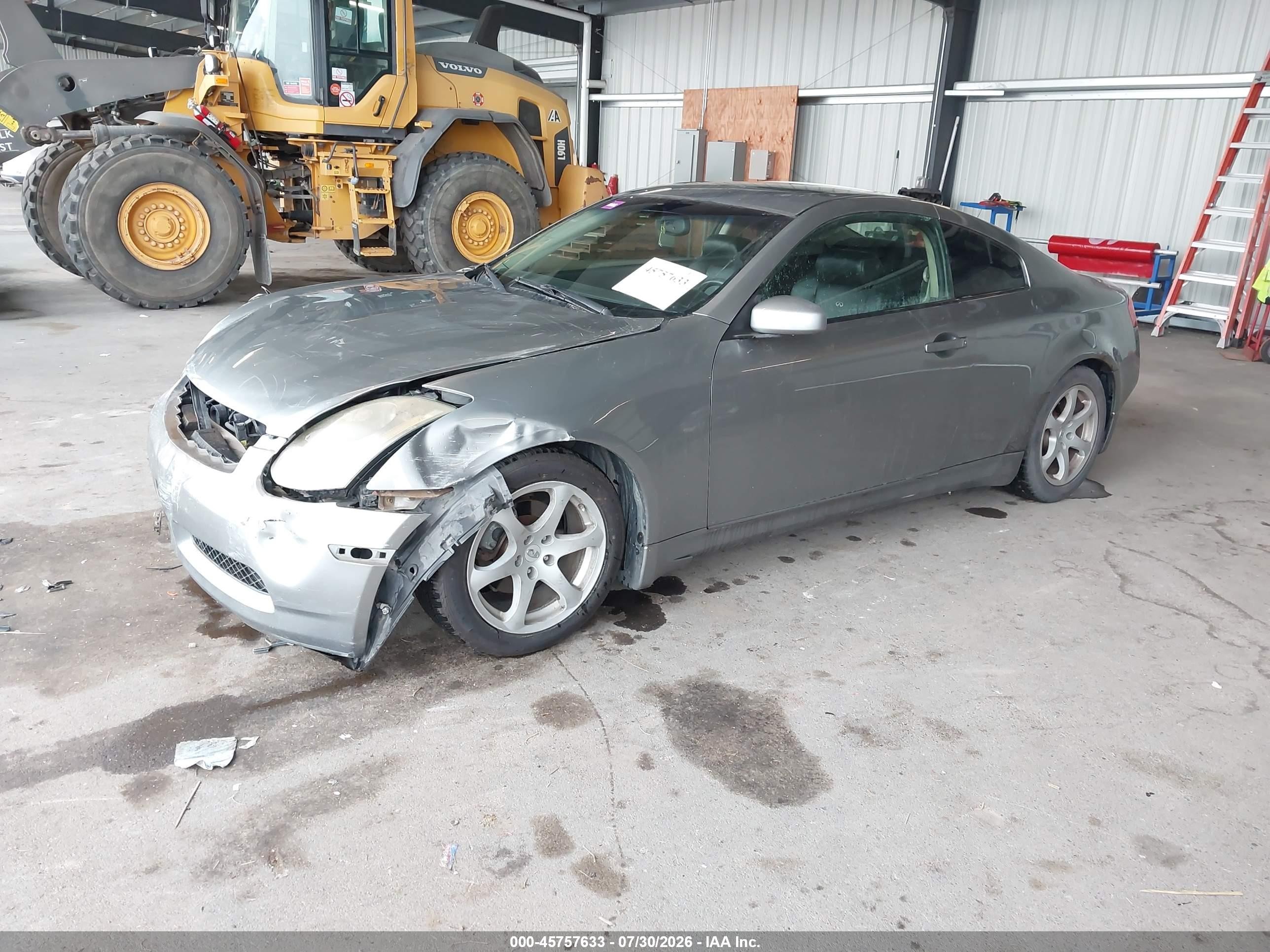 2004 Infiniti G35   Серый vin: JNKCV54E74M819585