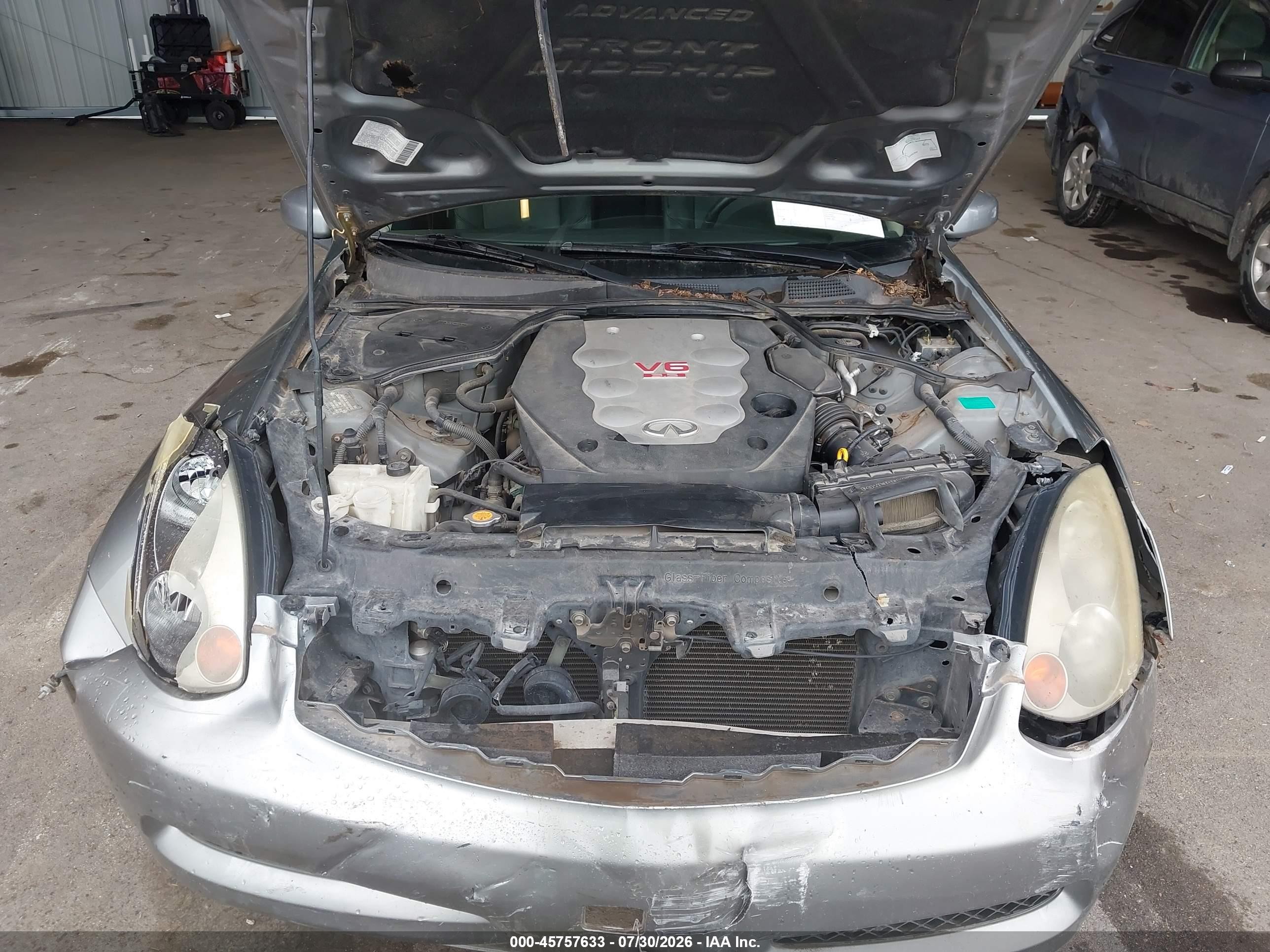 2004 Infiniti G35   Серый vin: JNKCV54E74M819585