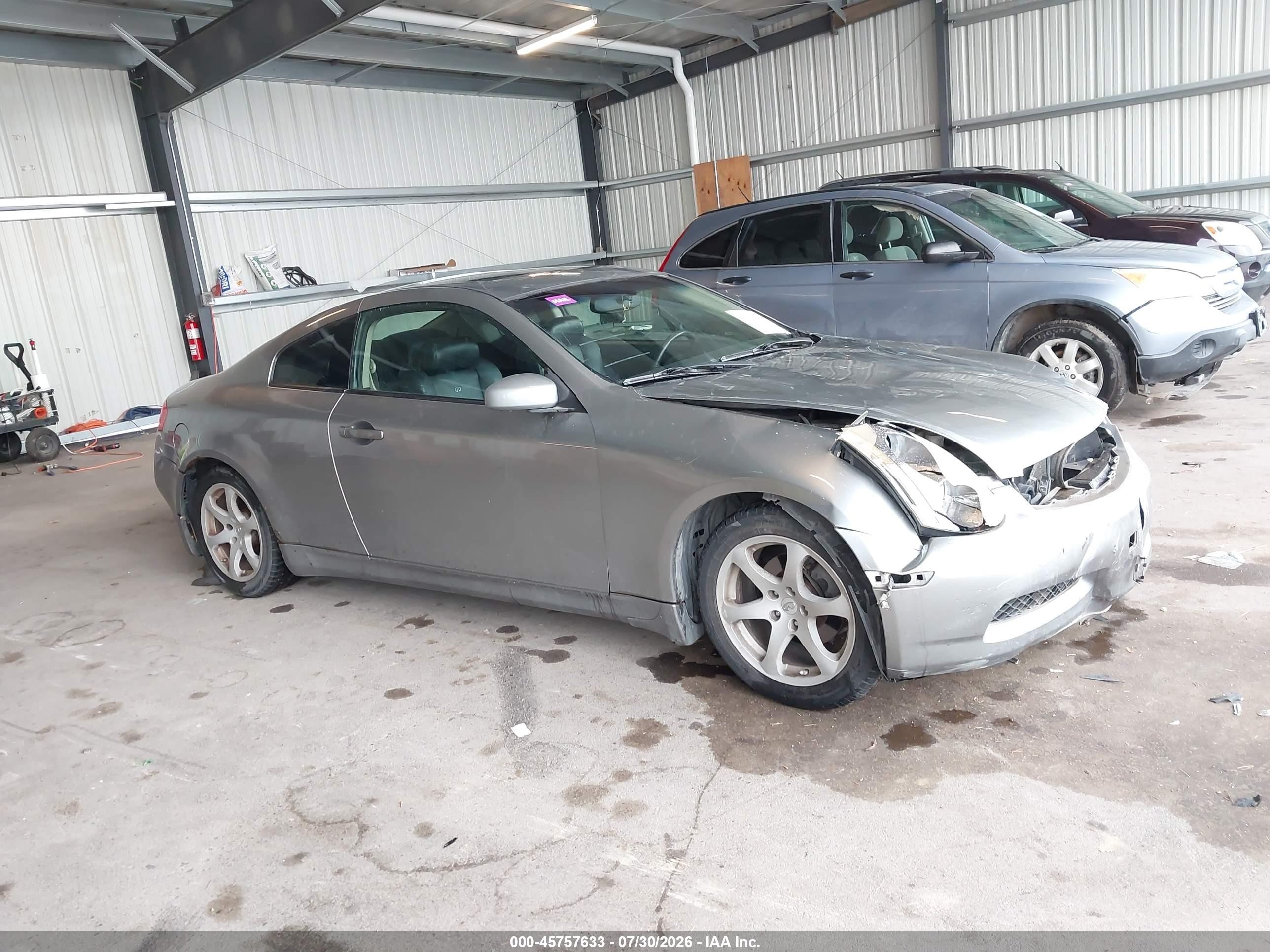 2004 Infiniti G35   Серый vin: JNKCV54E74M819585