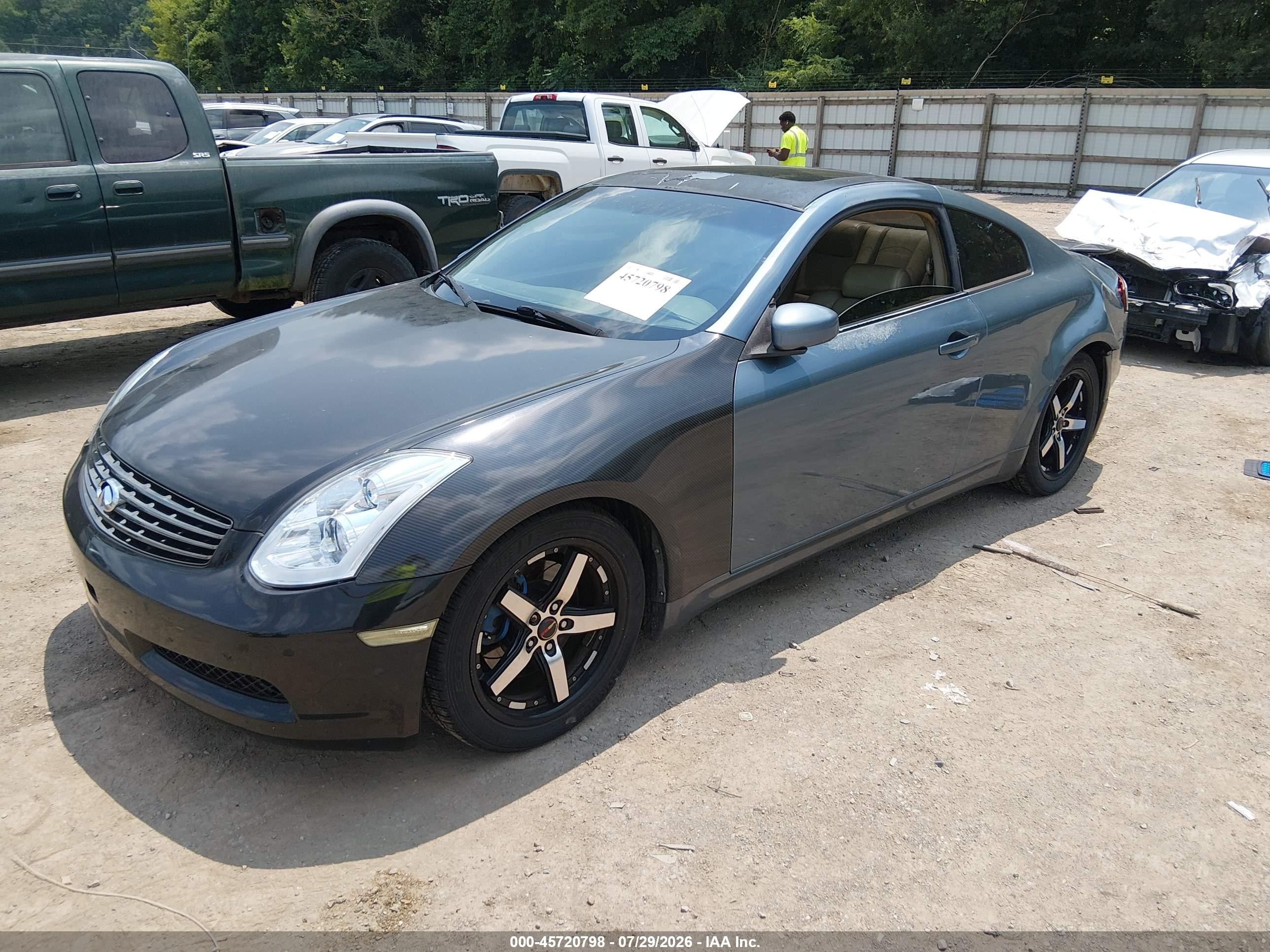 2005 Infiniti G35   Blue vin: JNKCV54E75M401660
