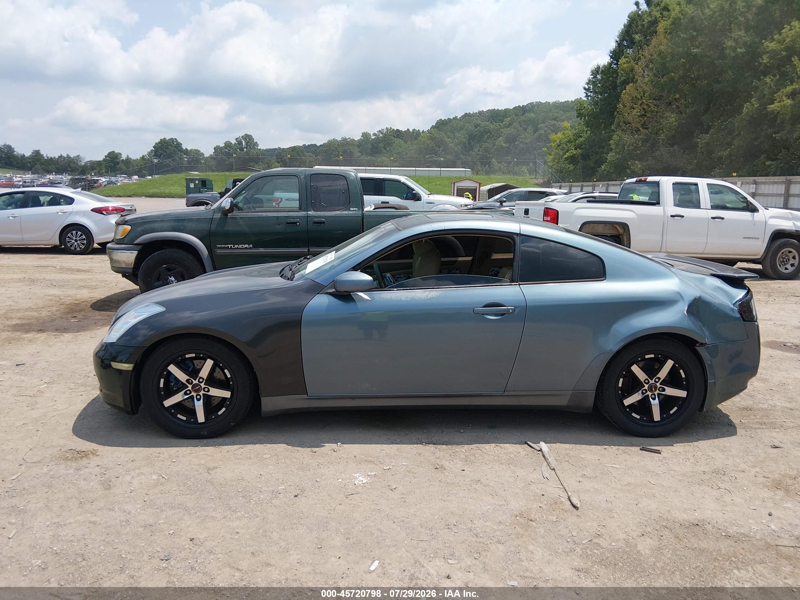 2005 Infiniti G35   Blue vin: JNKCV54E75M401660