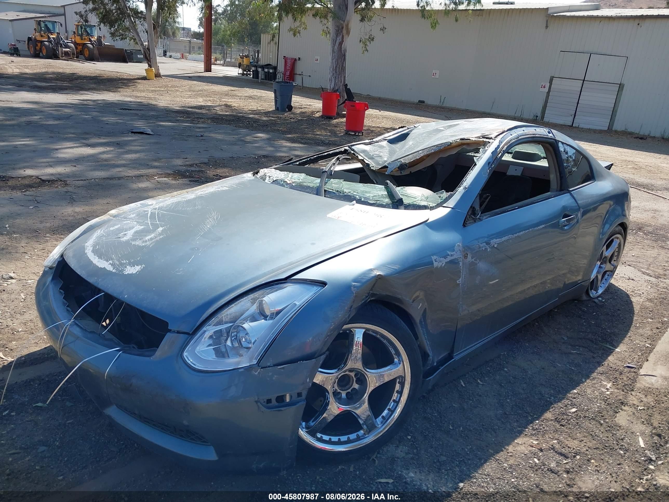 2005 Infiniti G35   Blue vin: JNKCV54E75M407748