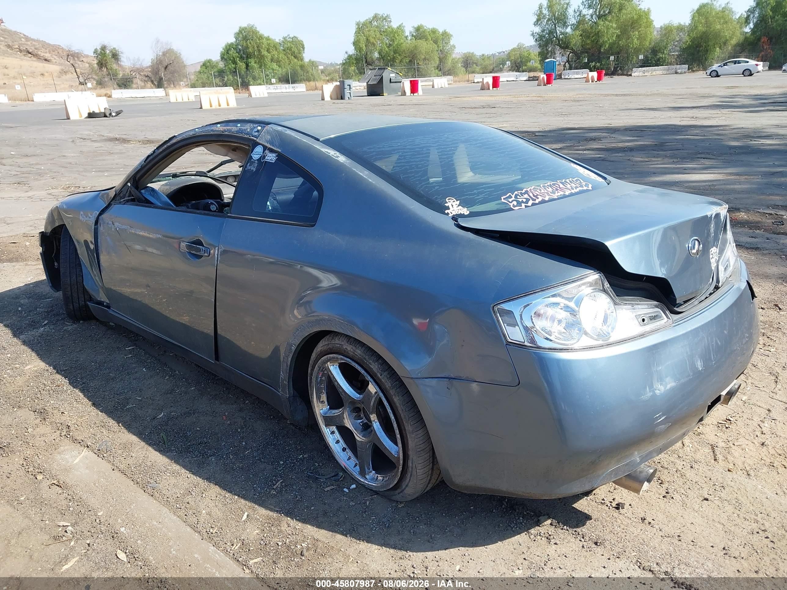 2005 Infiniti G35   Blue vin: JNKCV54E75M407748