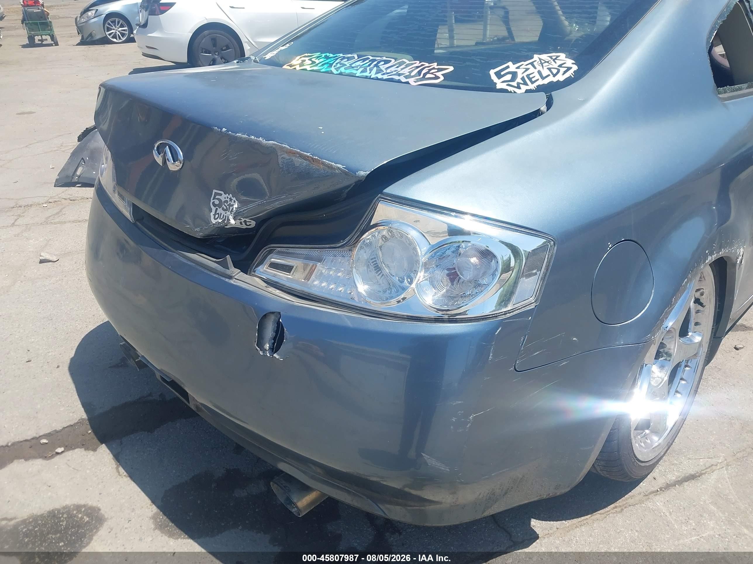 2005 Infiniti G35   Blue vin: JNKCV54E75M407748
