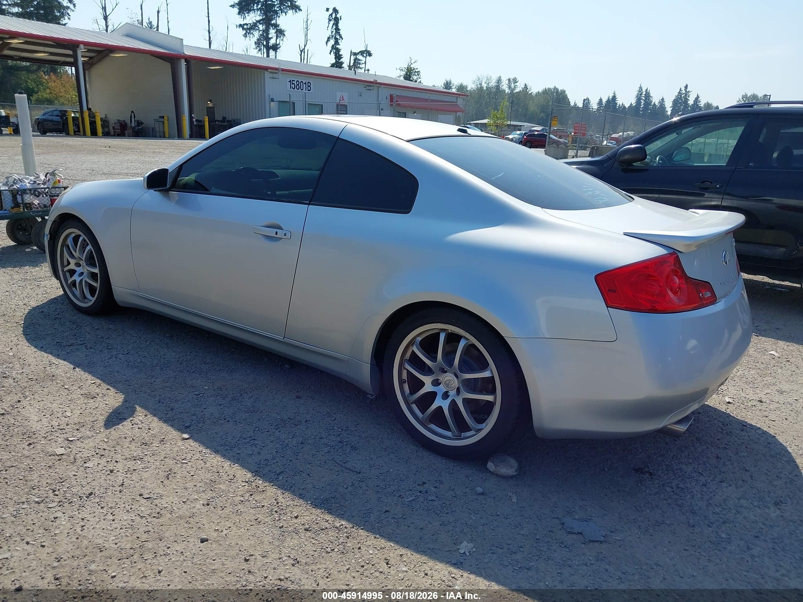 2006 Infiniti G35   Серебряный vin: JNKCV54E76M707789