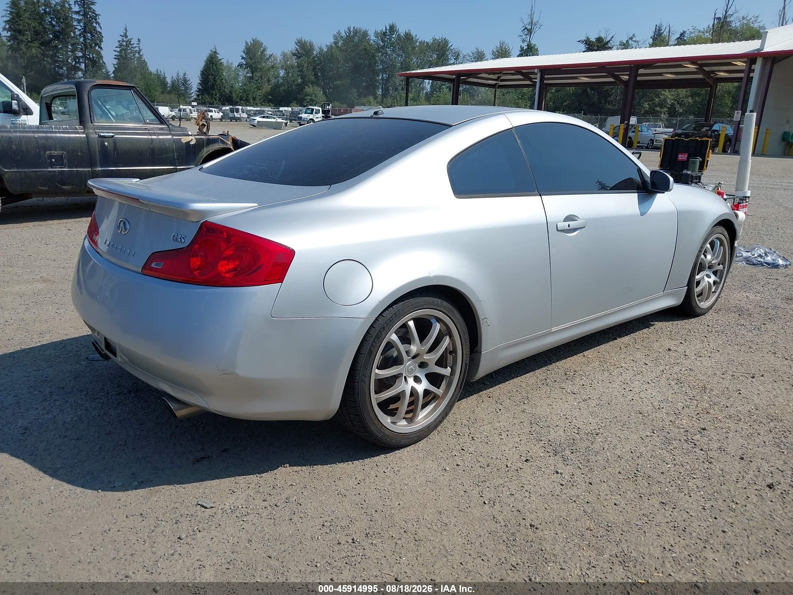 2006 Infiniti G35   Серебряный vin: JNKCV54E76M707789