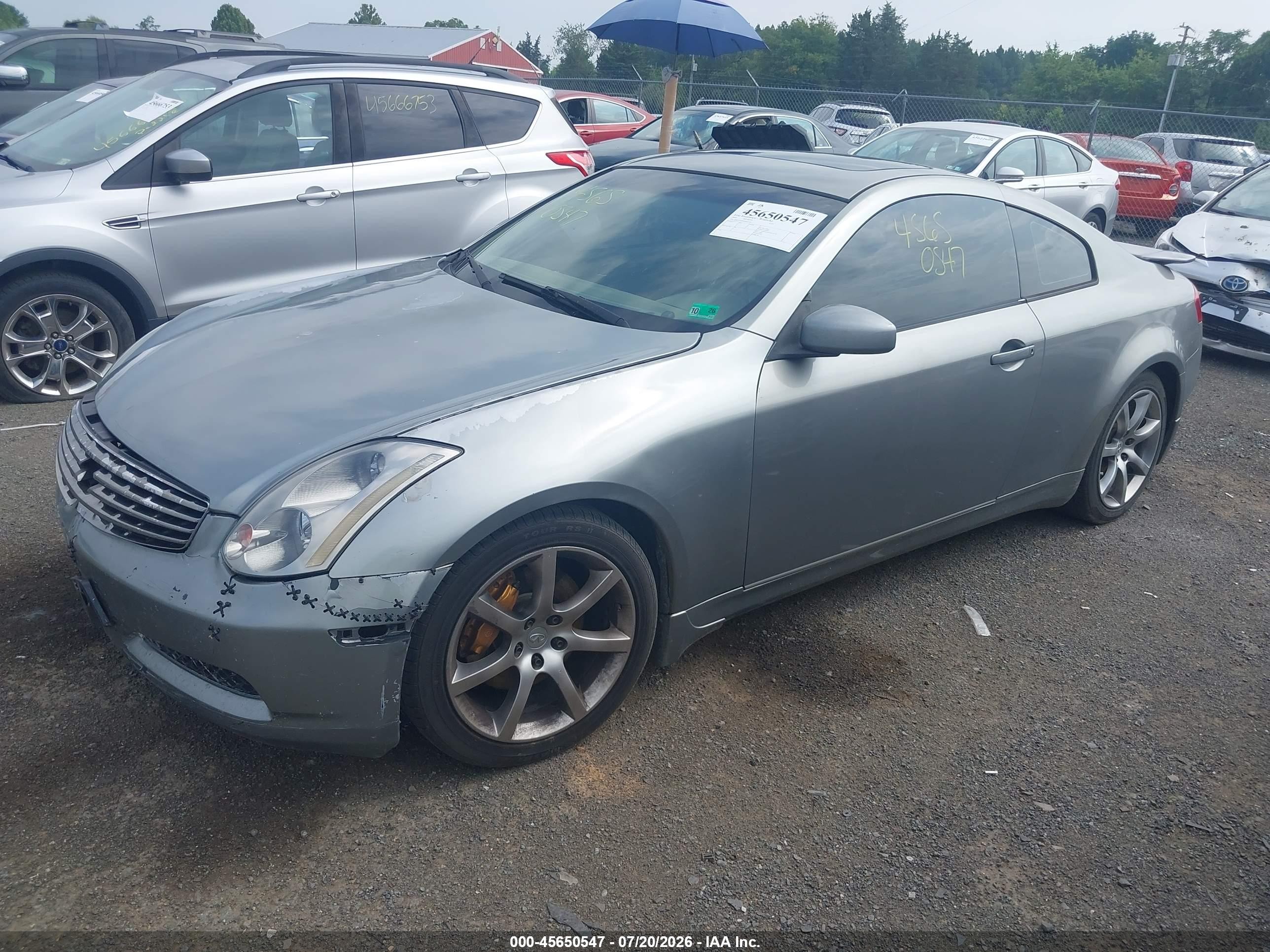 2004 Infiniti G35   Silver vin: JNKCV54E84M823760