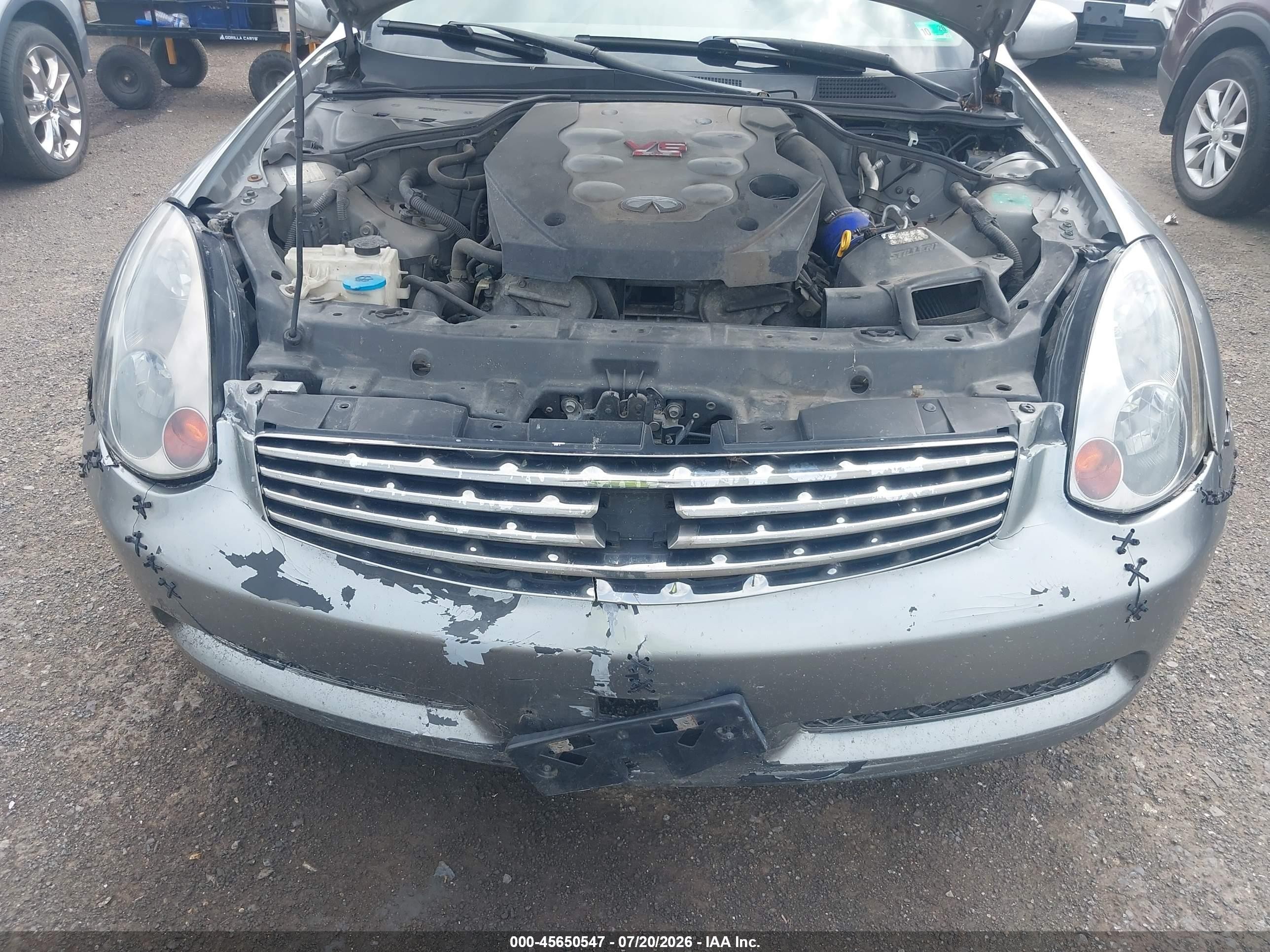 2004 Infiniti G35   Silver vin: JNKCV54E84M823760