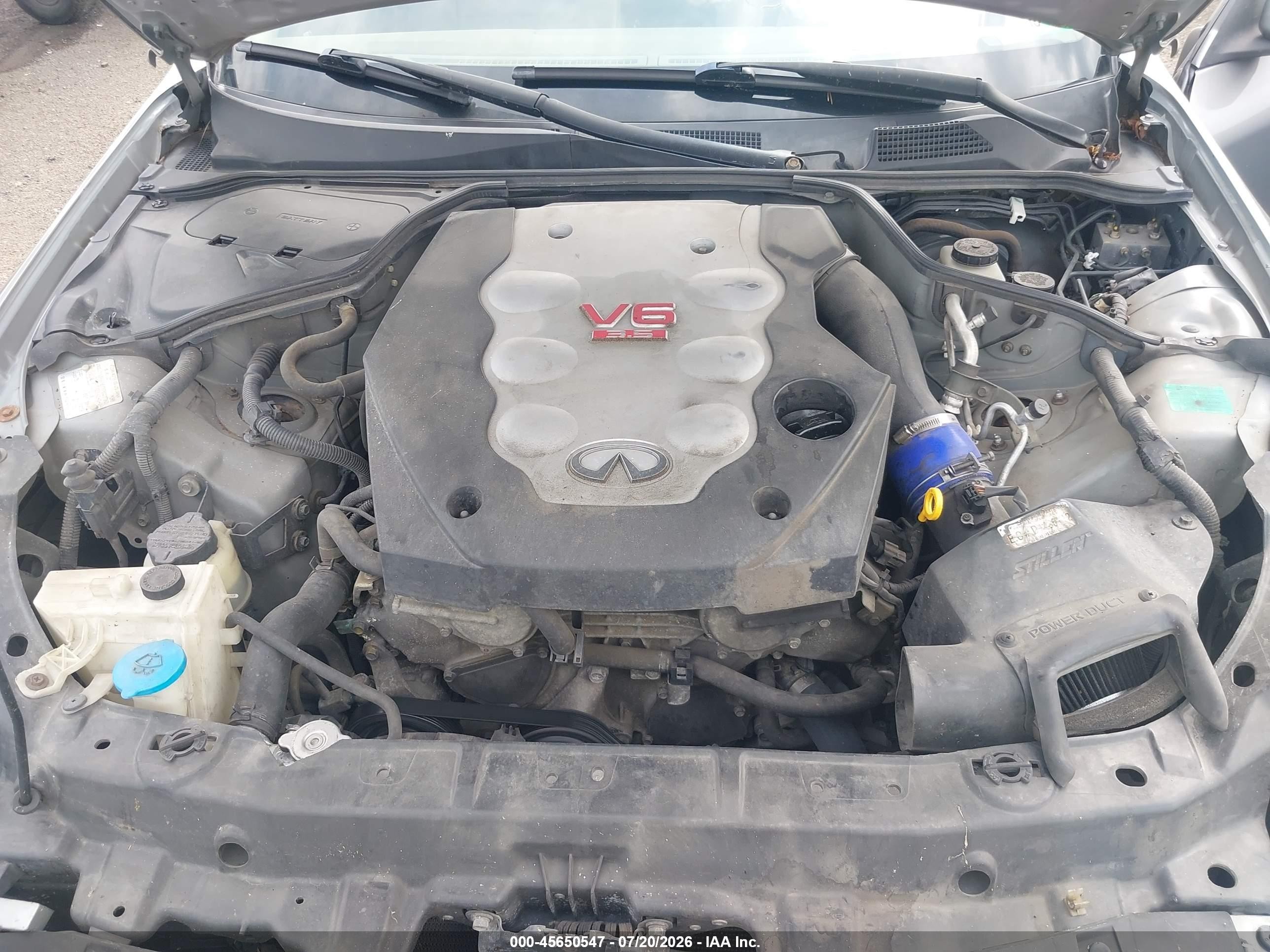 2004 Infiniti G35   Silver vin: JNKCV54E84M823760