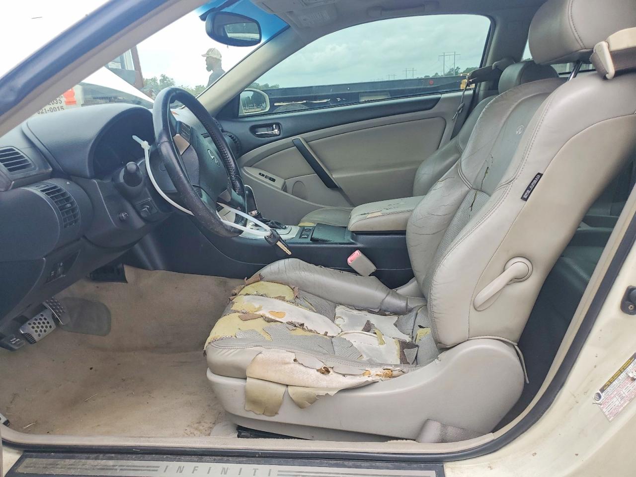 2005 Infiniti G35 Base White vin: JNKCV54E85M419892