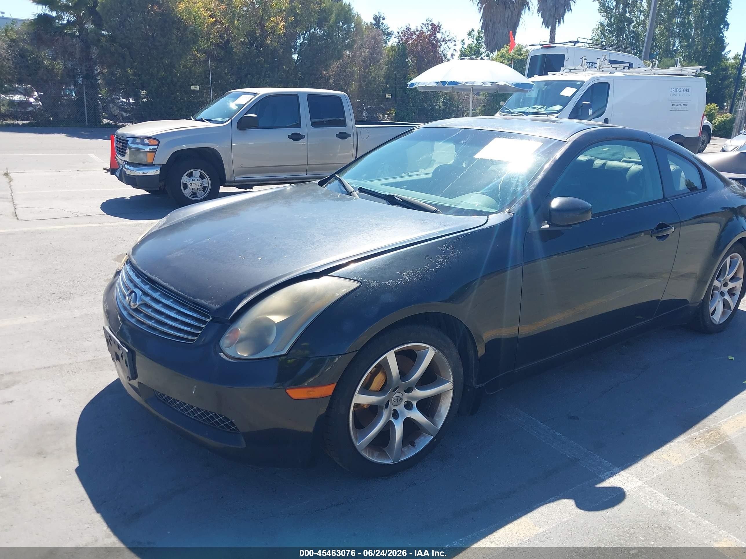 2003 Infiniti G35 Base W/6 Speed Manual Black vin: JNKCV54E93M219567