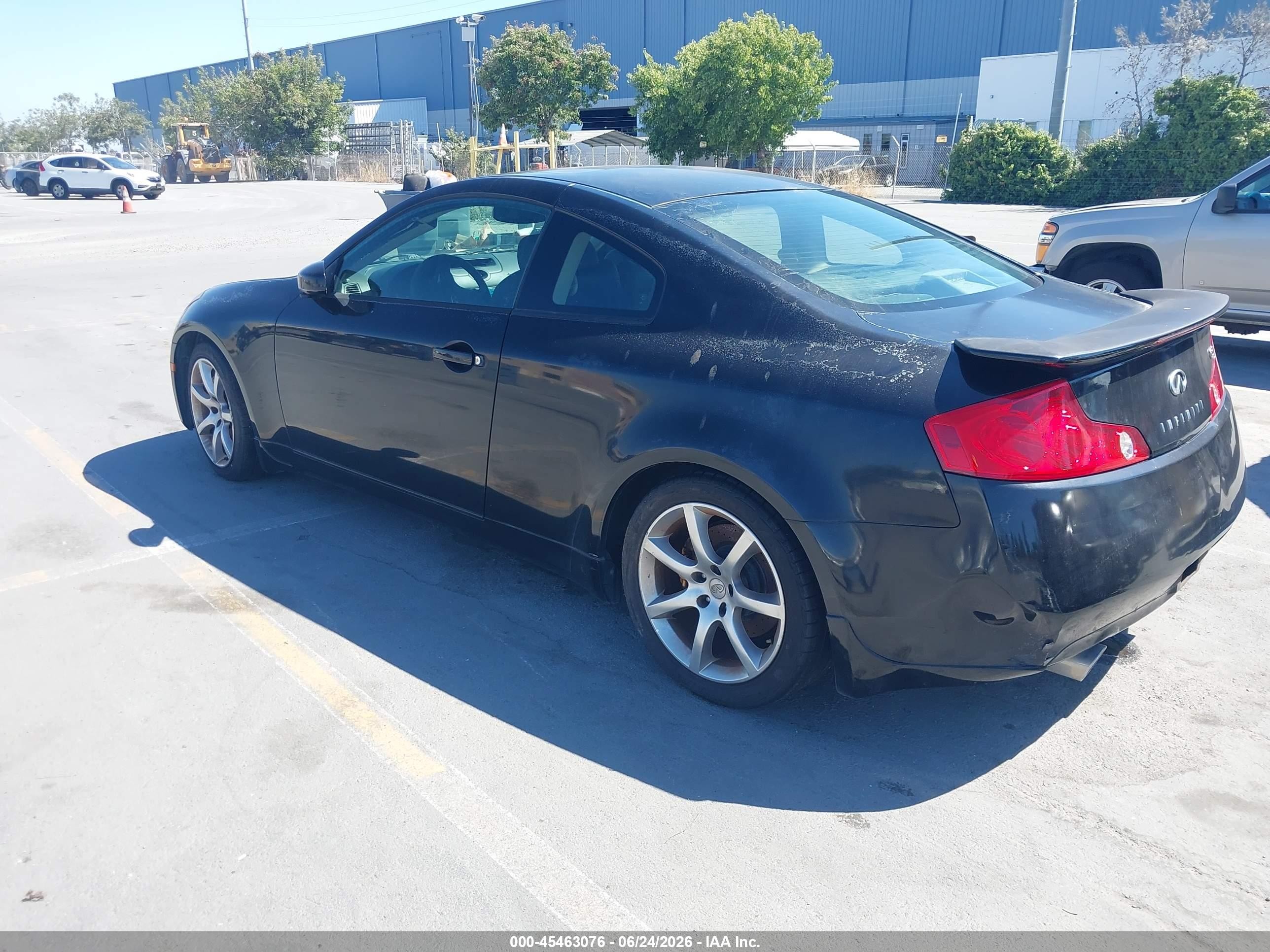 2003 Infiniti G35 Base W/6 Speed Manual Black vin: JNKCV54E93M219567