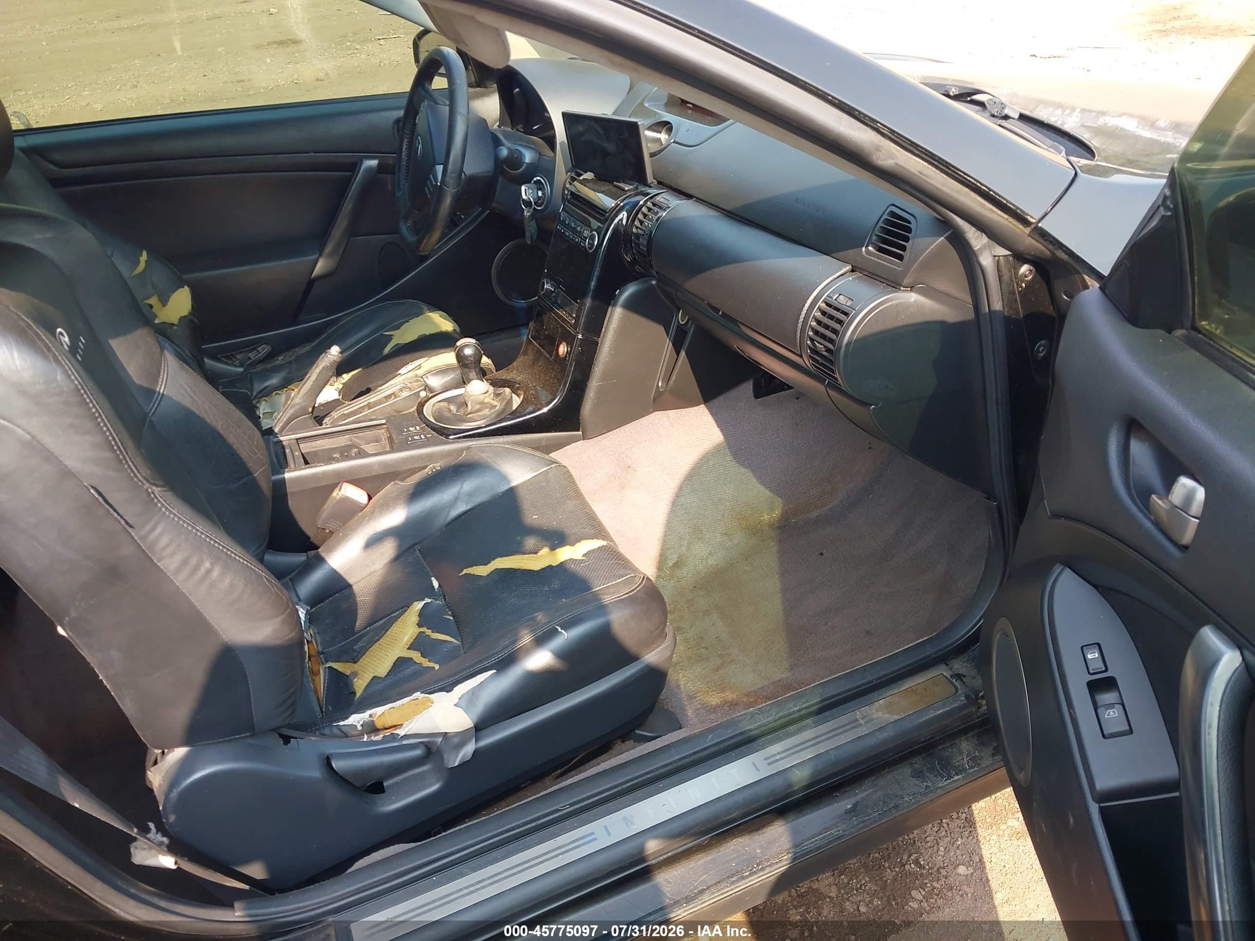 2004 Infiniti G35   Black vin: JNKCV54E94M300053