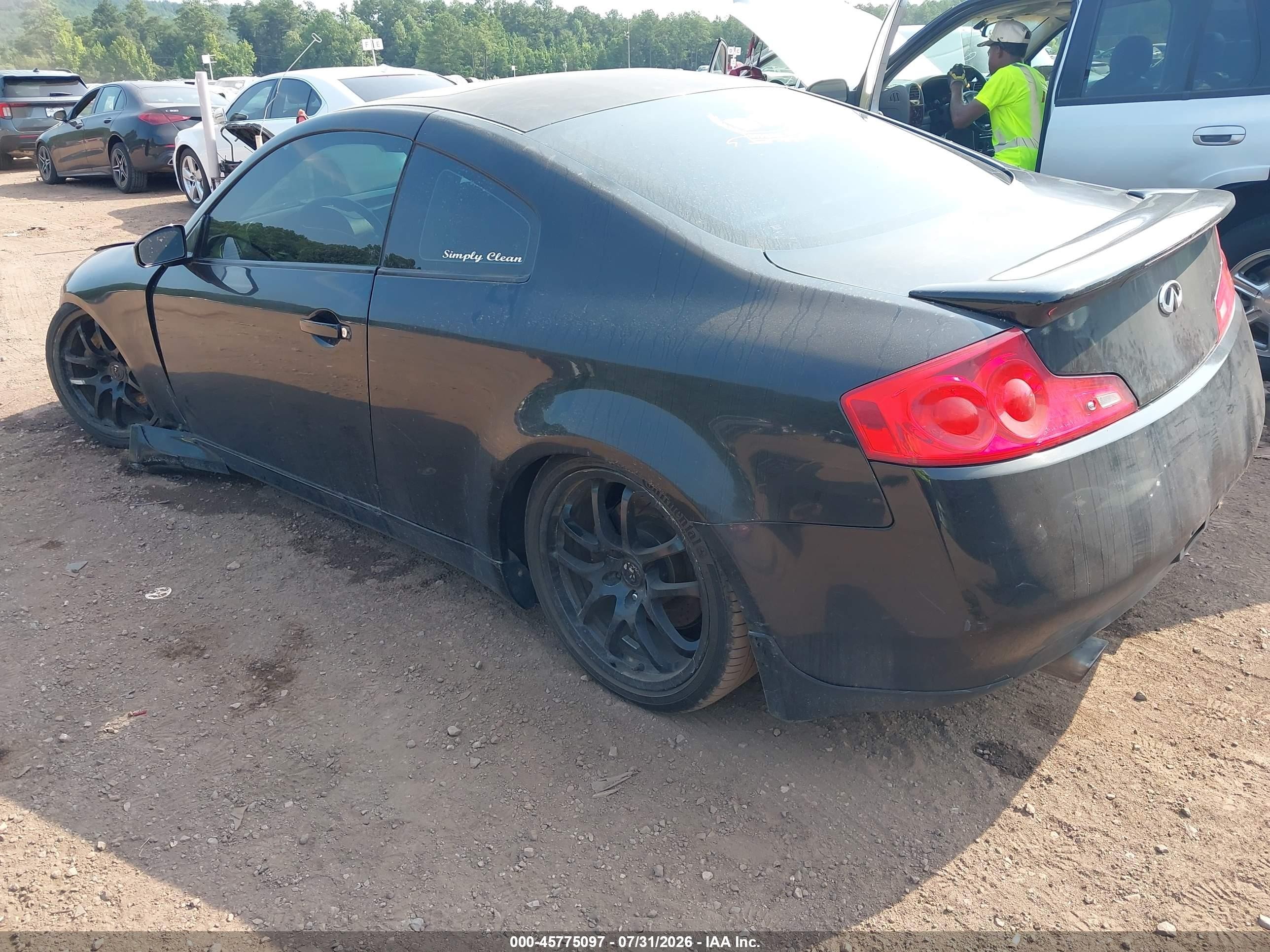 2004 Infiniti G35   Black vin: JNKCV54E94M300053