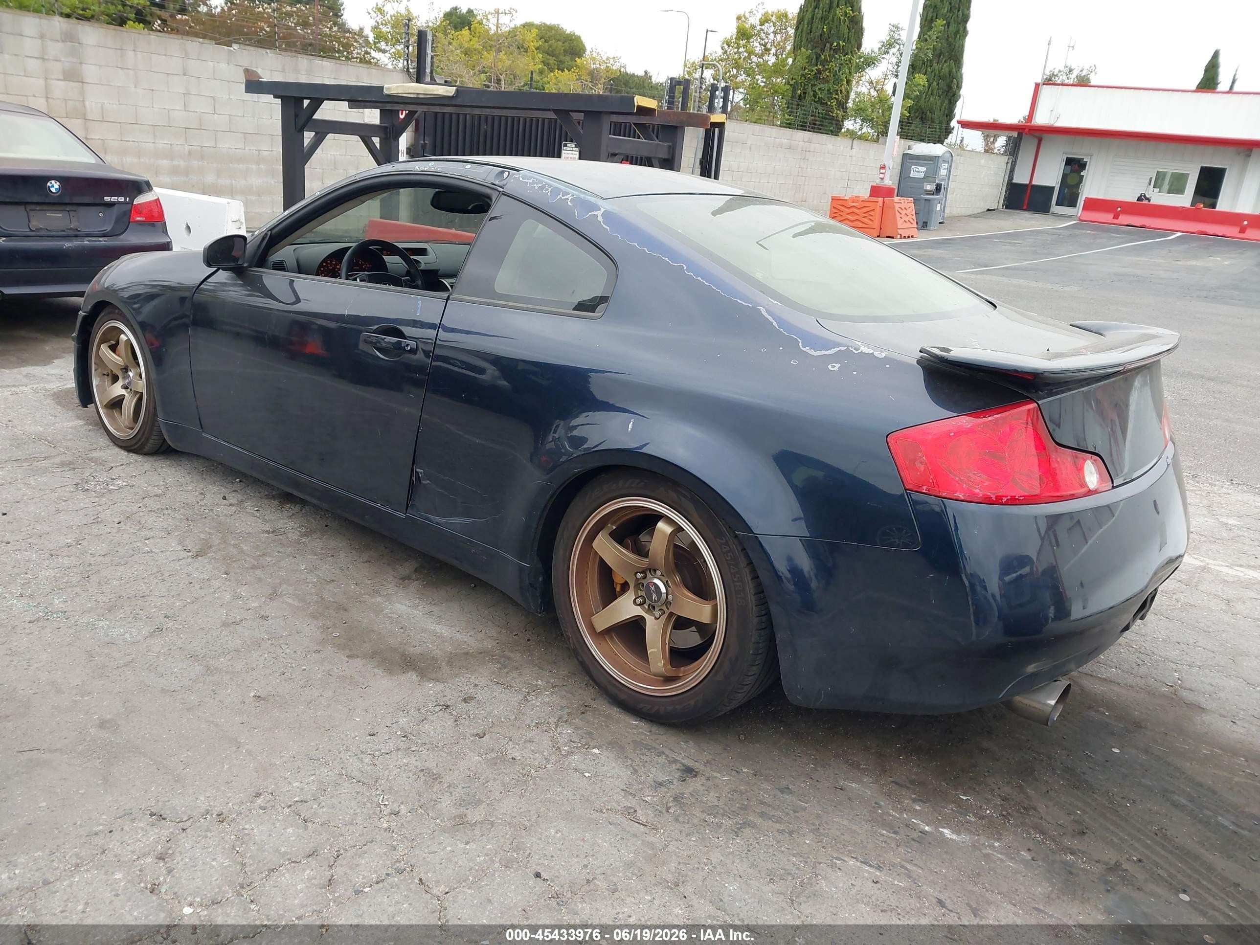 2004 Infiniti G35   Dark Blue vin: JNKCV54E94M309674