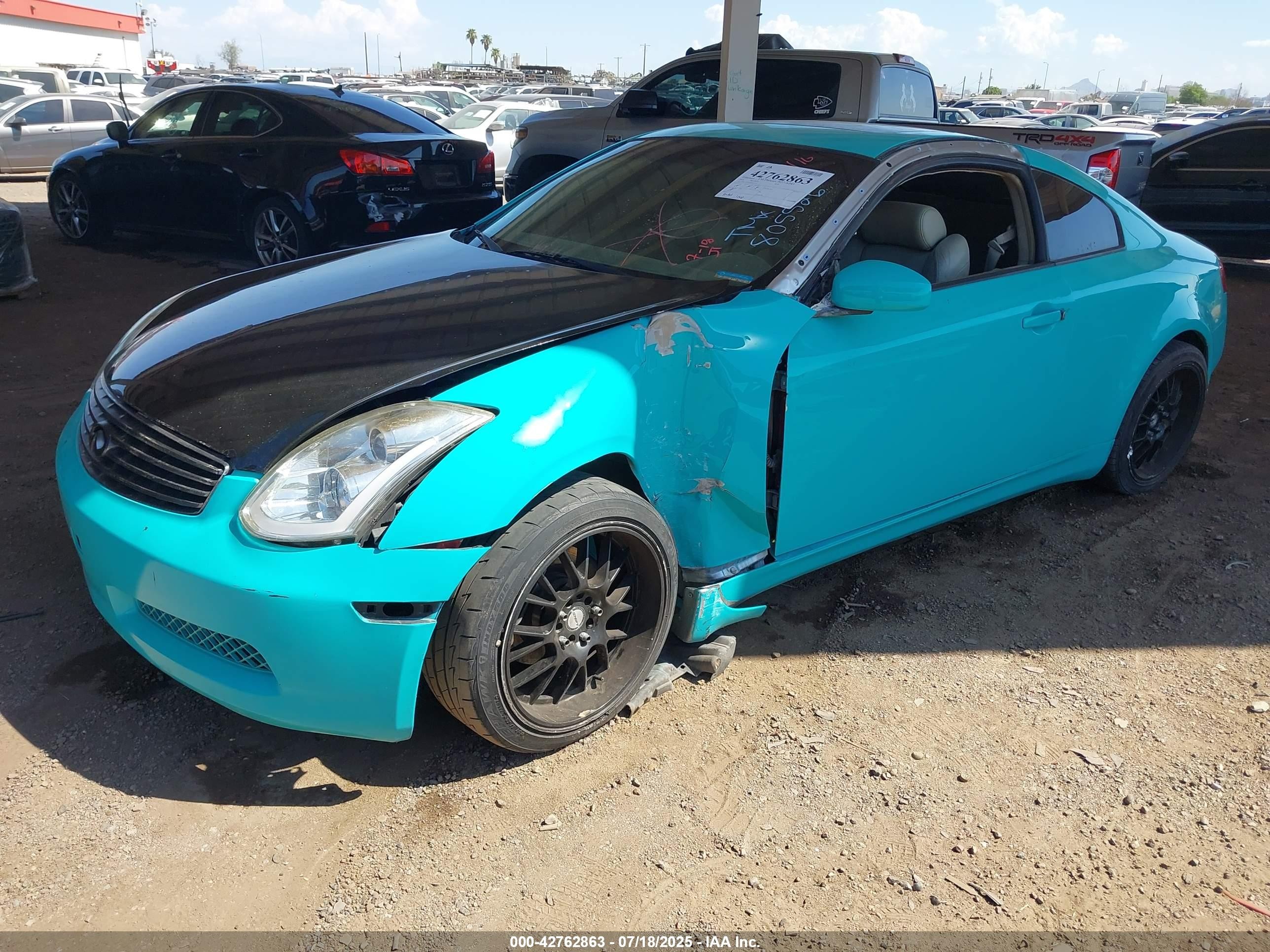 2004 Infiniti G35   Teal vin: JNKCV54E94M805526