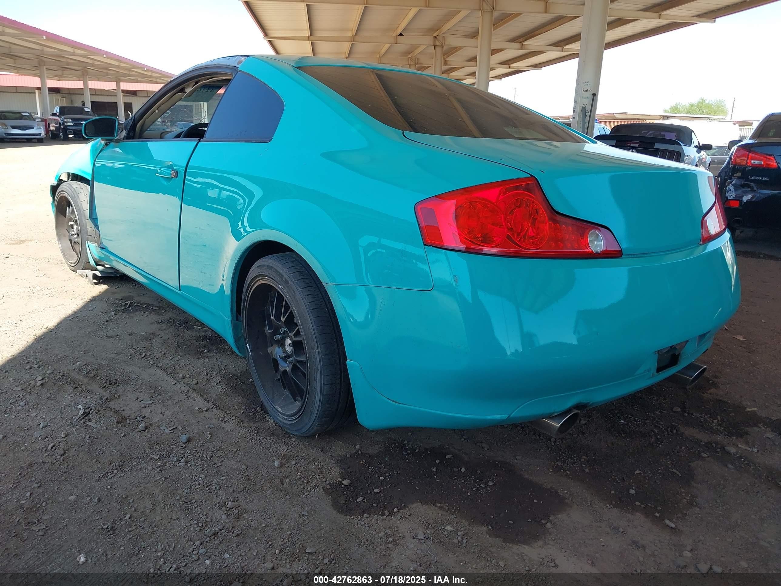 2004 Infiniti G35   Teal vin: JNKCV54E94M805526