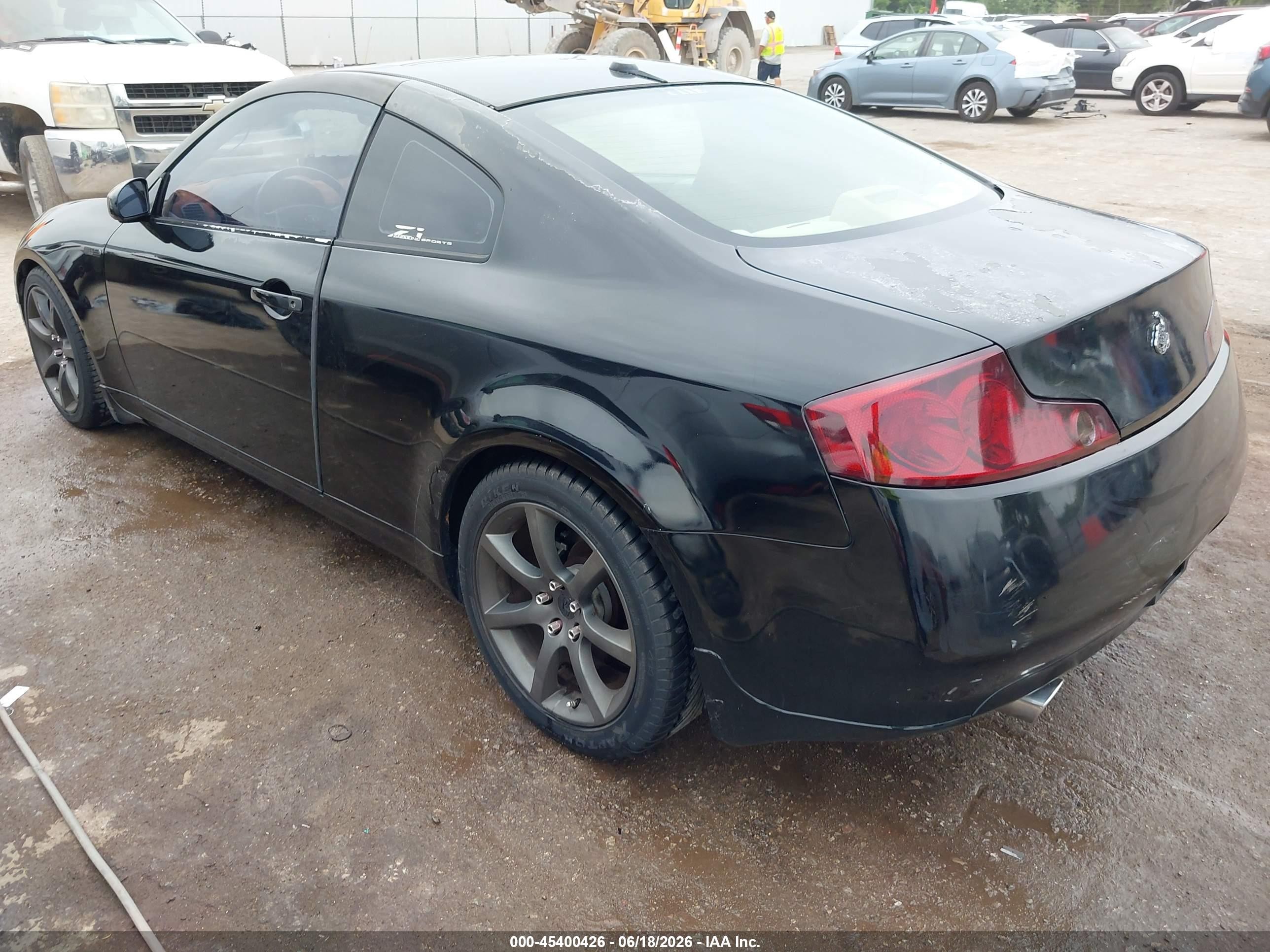 2005 Infiniti G35   Black vin: JNKCV54E95M417276