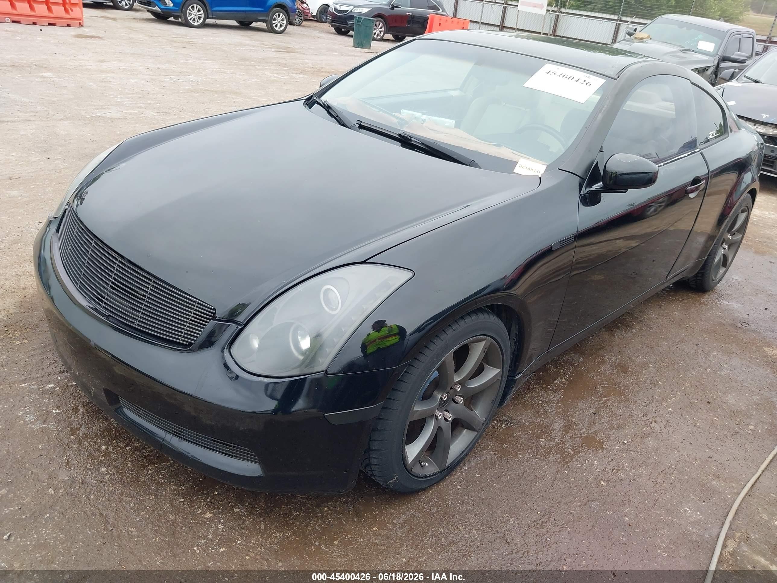 2005 Infiniti G35   Black vin: JNKCV54E95M417276