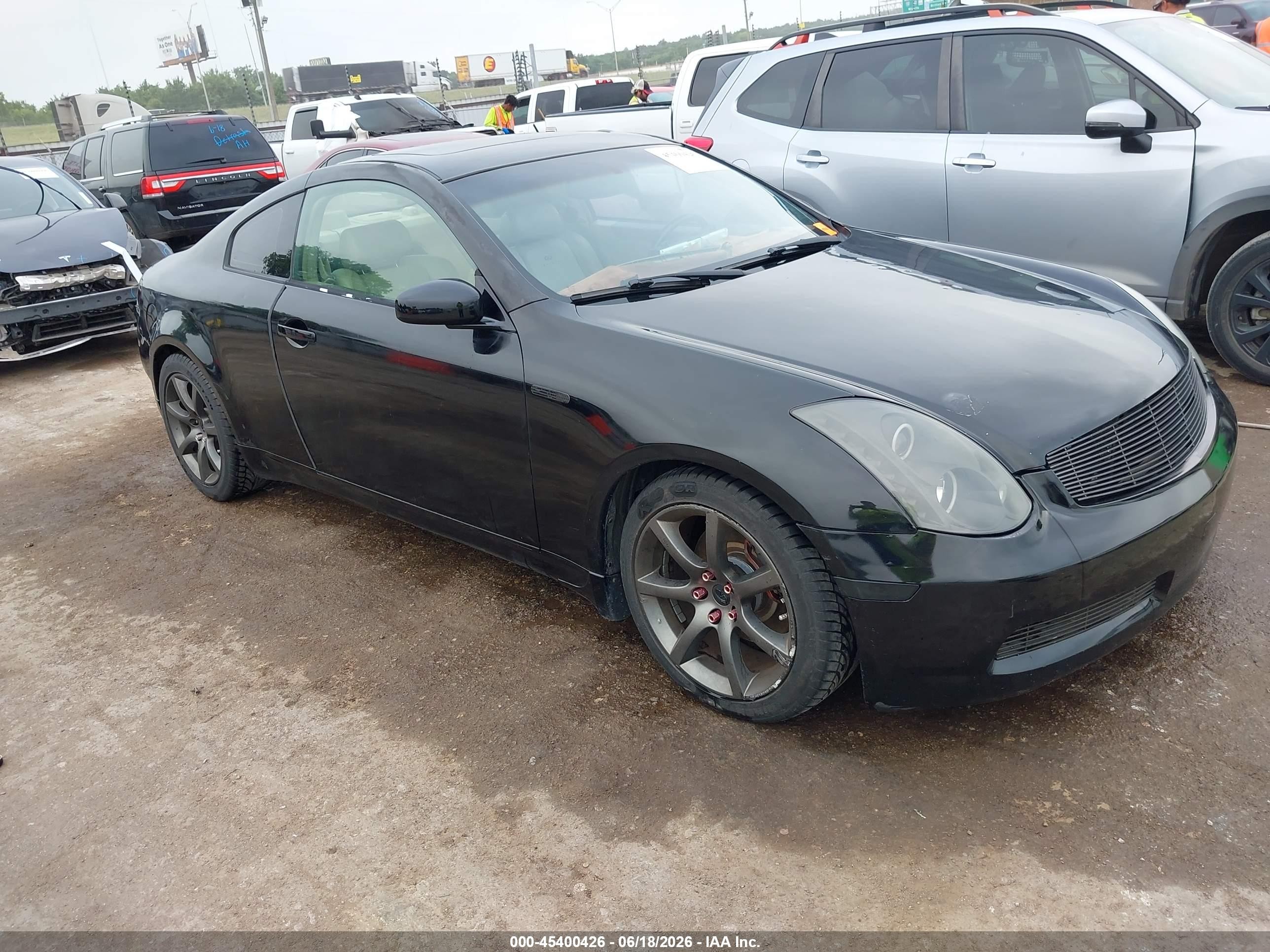 2005 Infiniti G35   Black vin: JNKCV54E95M417276