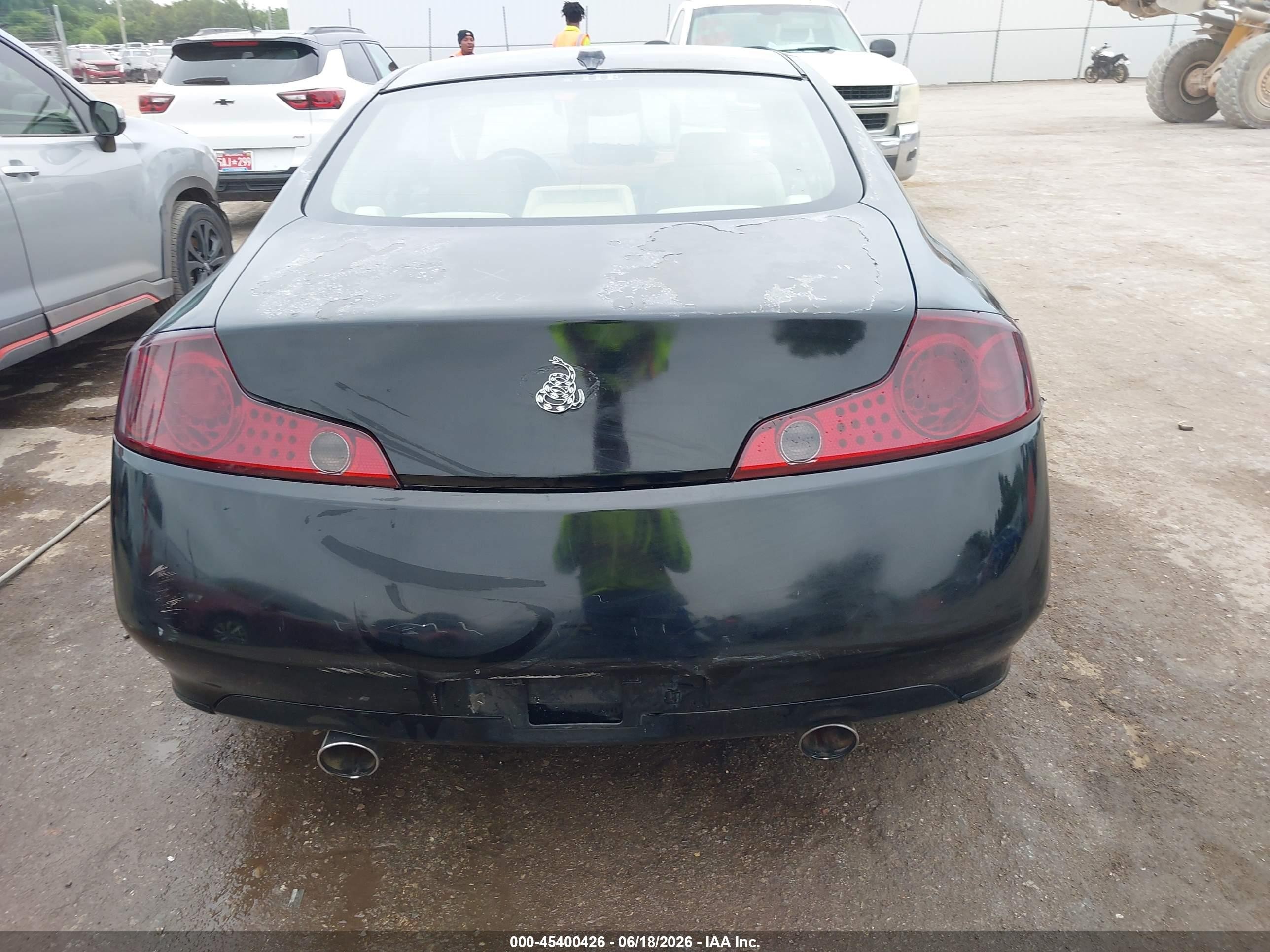 2005 Infiniti G35   Black vin: JNKCV54E95M417276